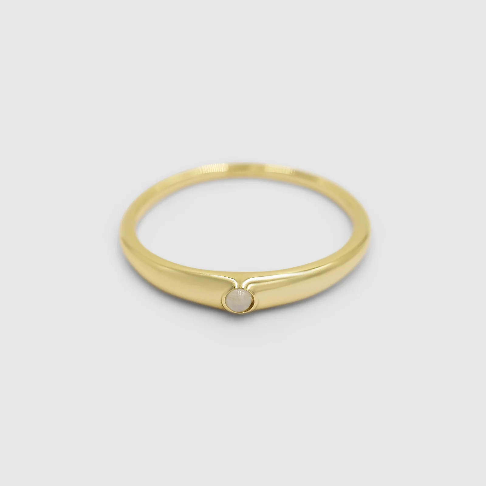 Ada Slim Moonstone Ring - Image 3
