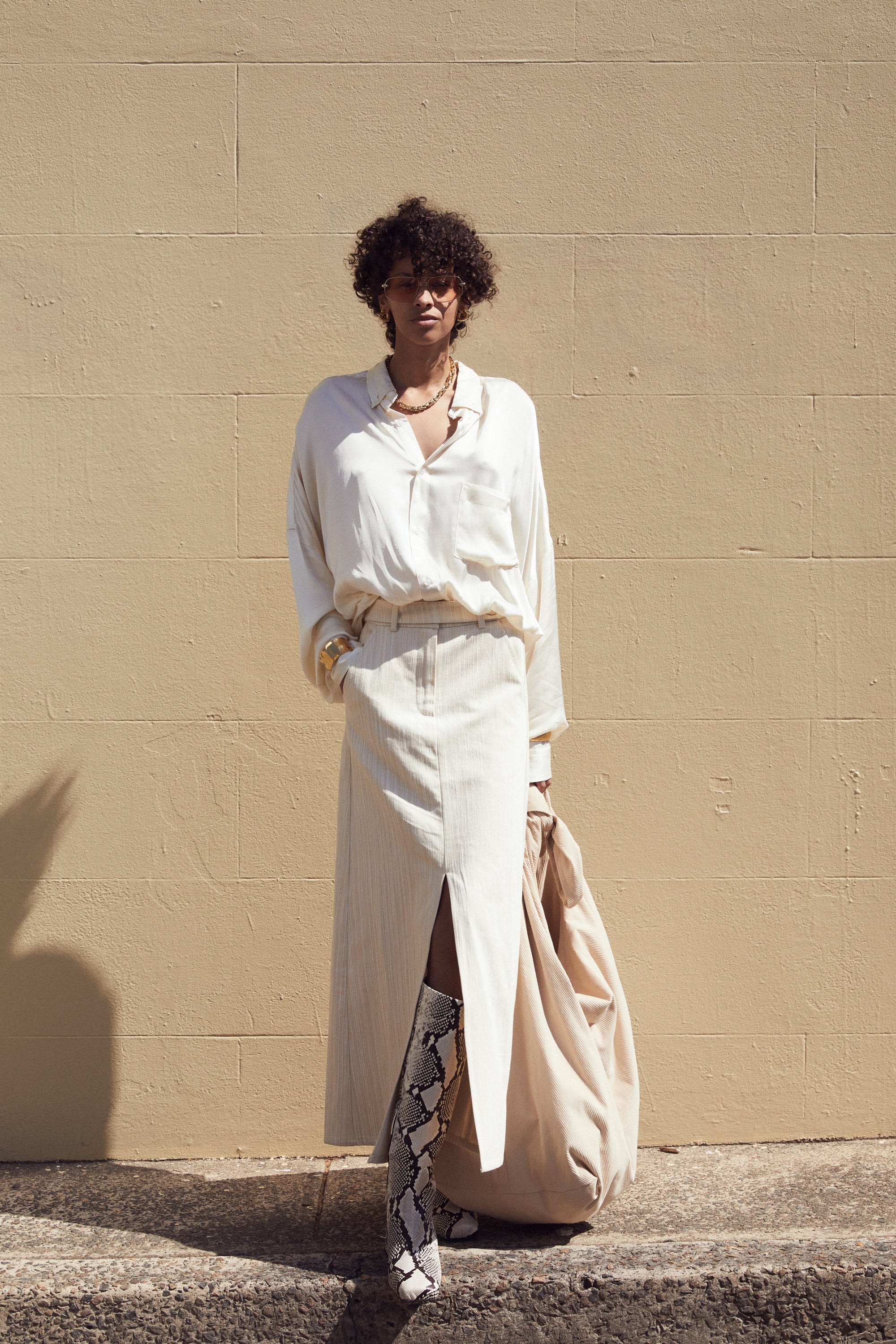 Amani Cream Skirt - Image 5