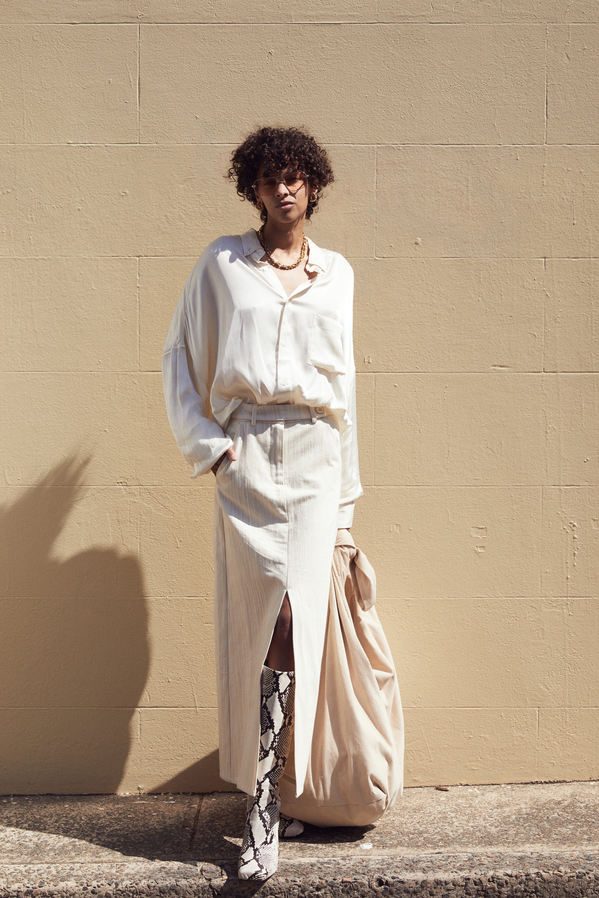 Amani Cream Skirt - Image 6