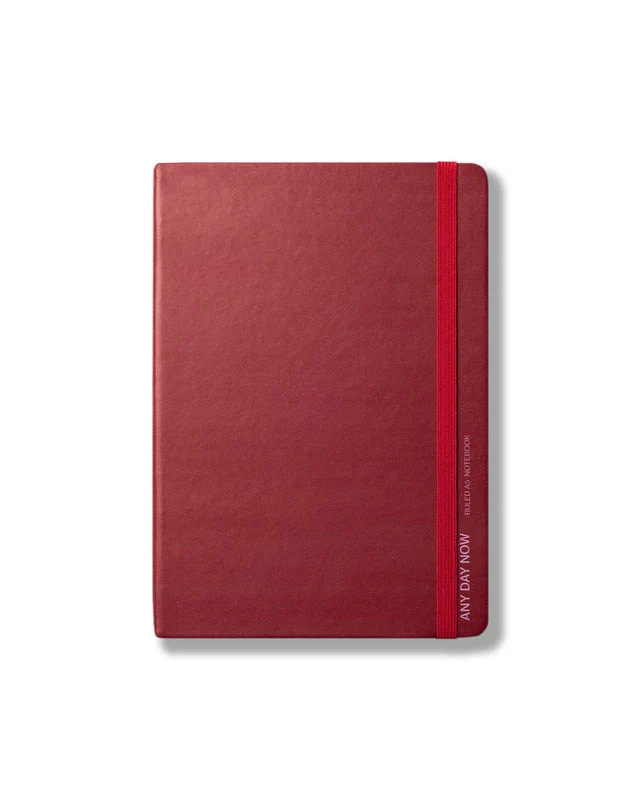 A5 Ruled Notebook - Burgundy - Image 4