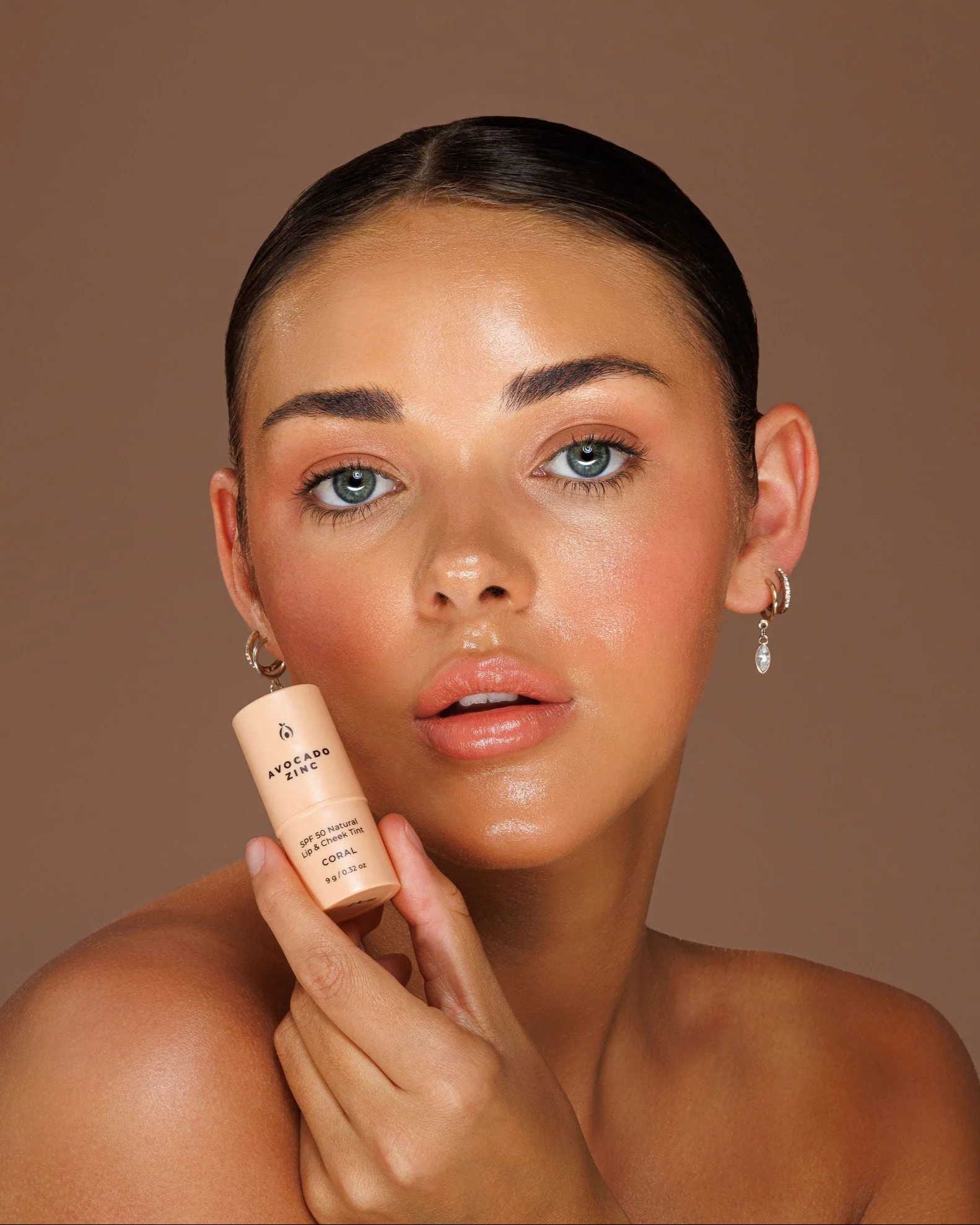 Spf 50 Natural Lip & Cheek Tint - Coral - Image 3