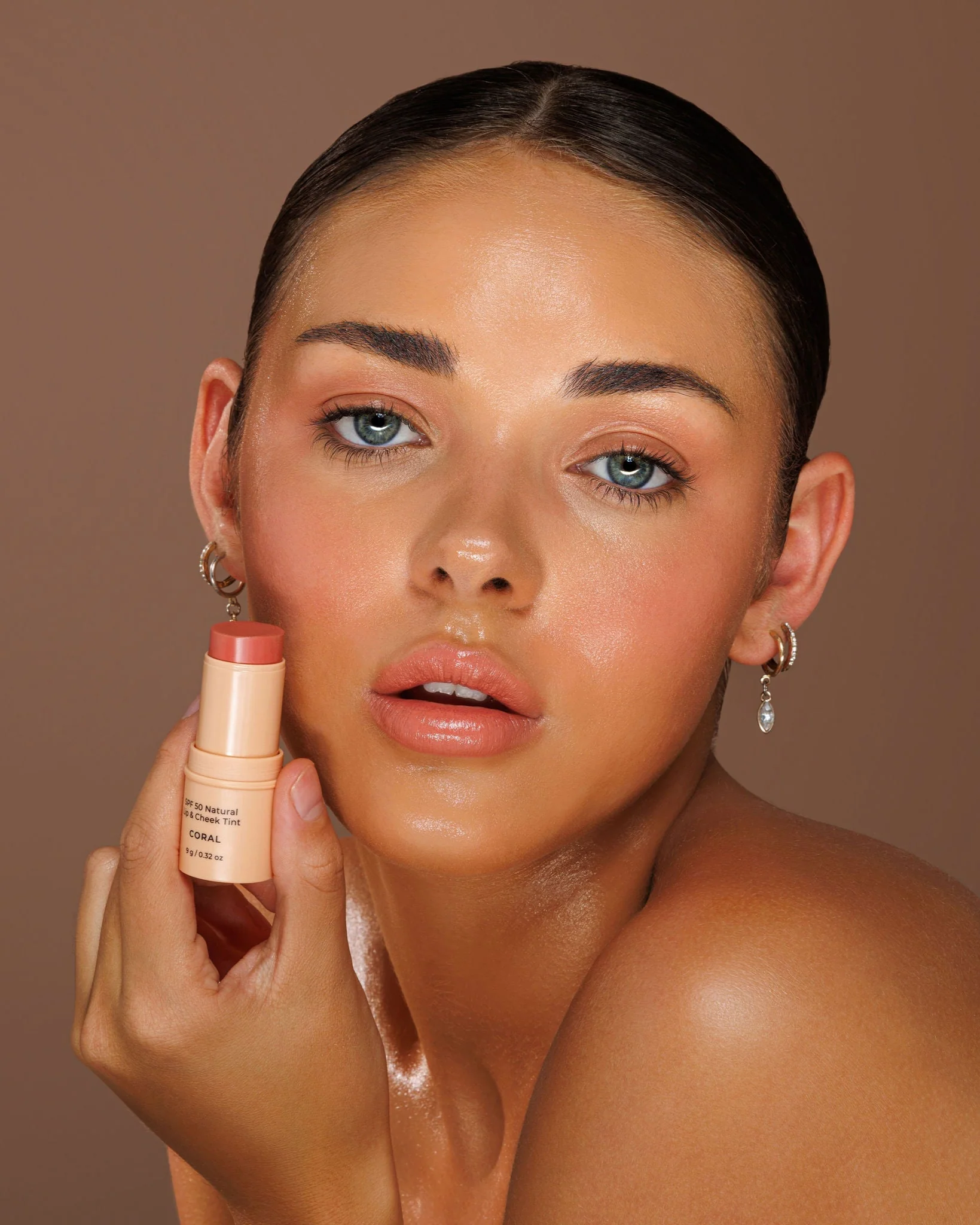 Spf 50 Natural Lip & Cheek Tint - Coral - Image 4
