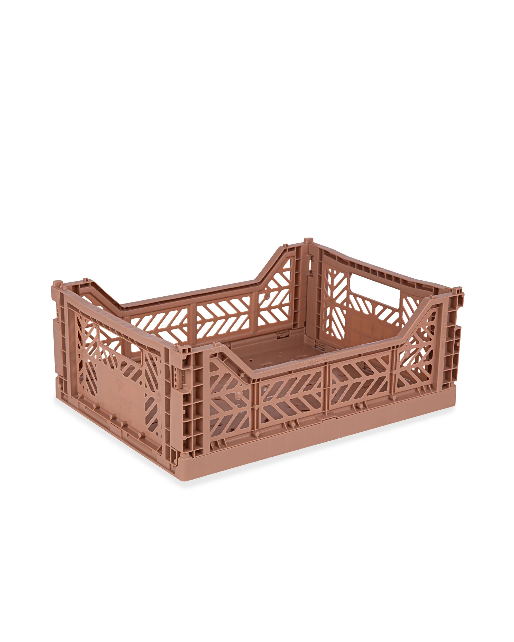 Folding Crates - Warm Taupe