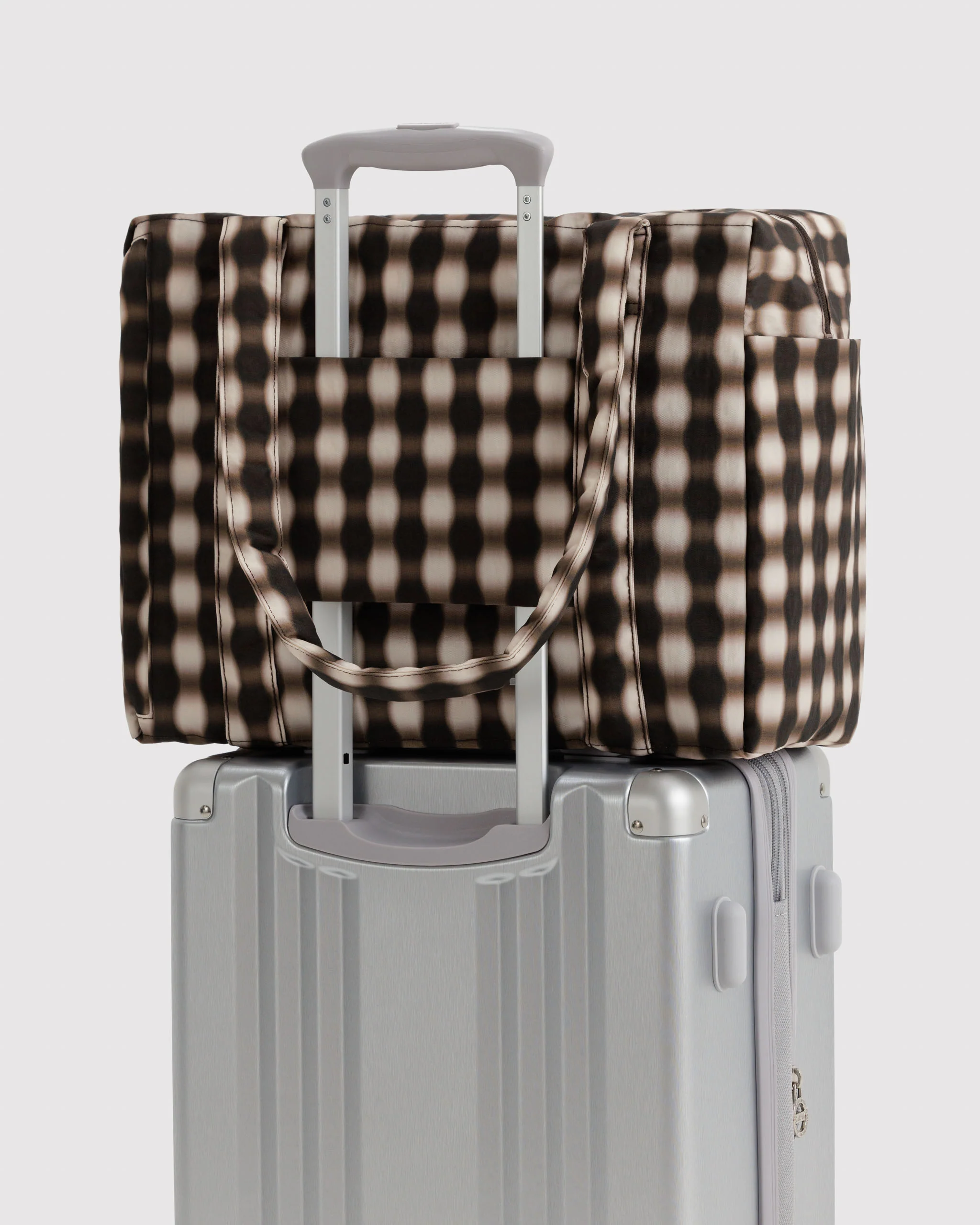 Cloud Carry-On Bags - Blurred Brown Gingham - Image 3
