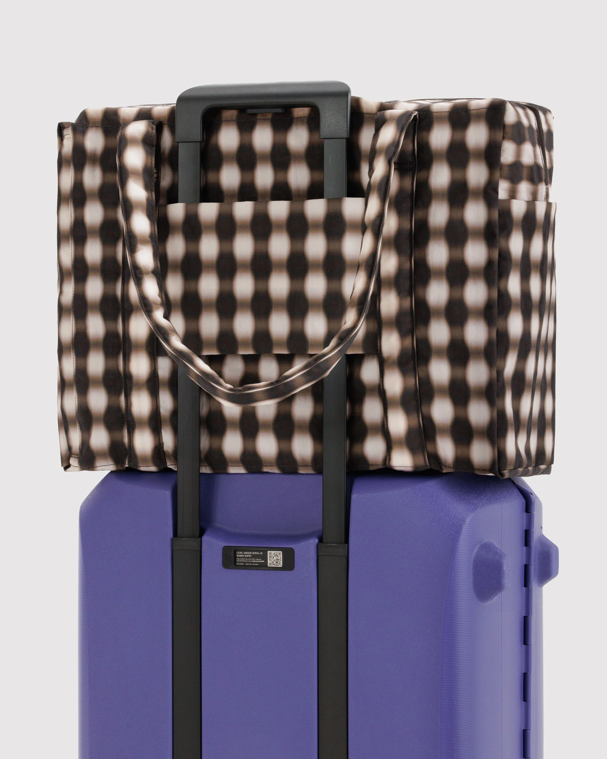 Cloud Carry-On Bags - Blurred Brown Gingham - Image 8