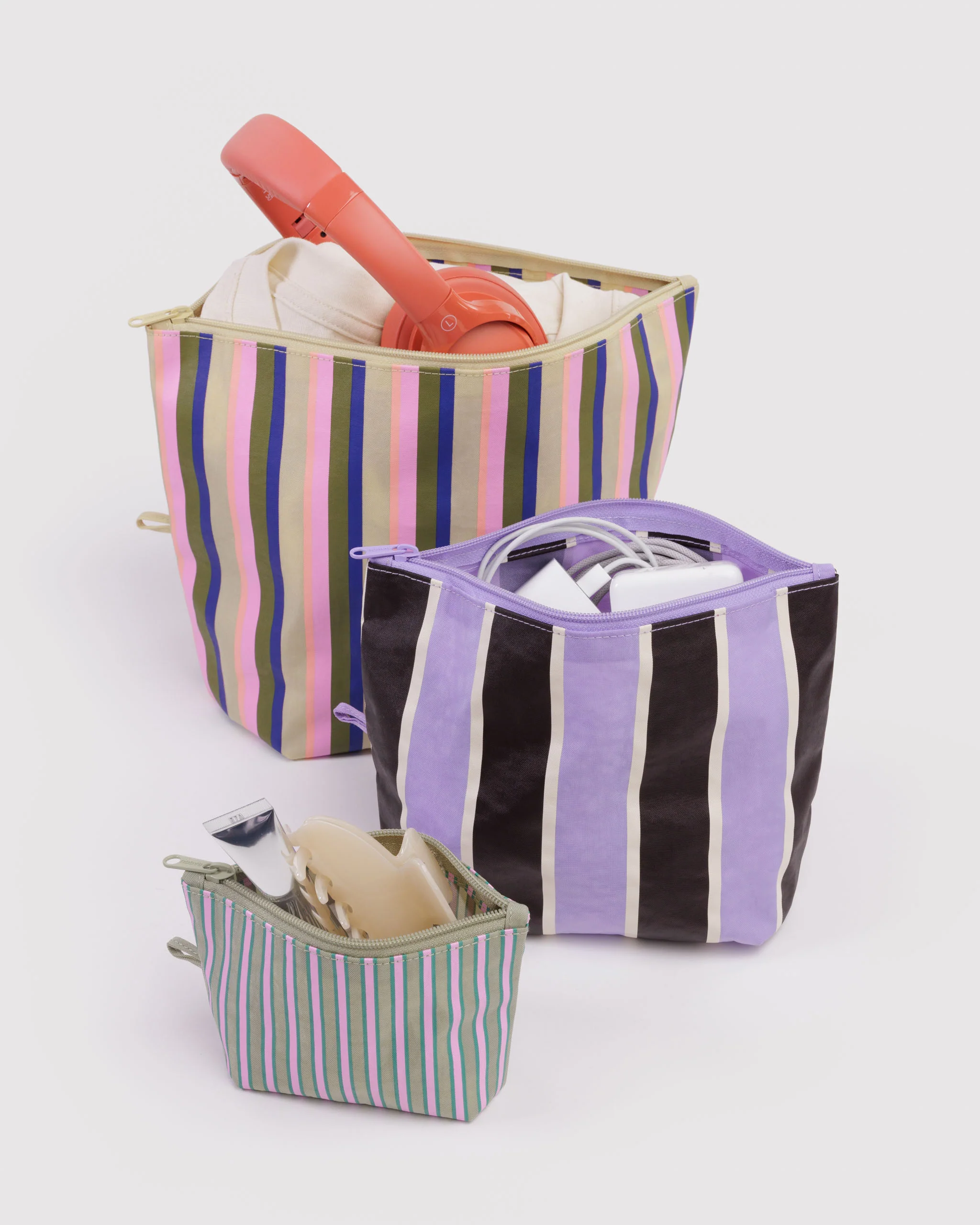 Go Pouch Set - Candy Shop Stripes - Image 2