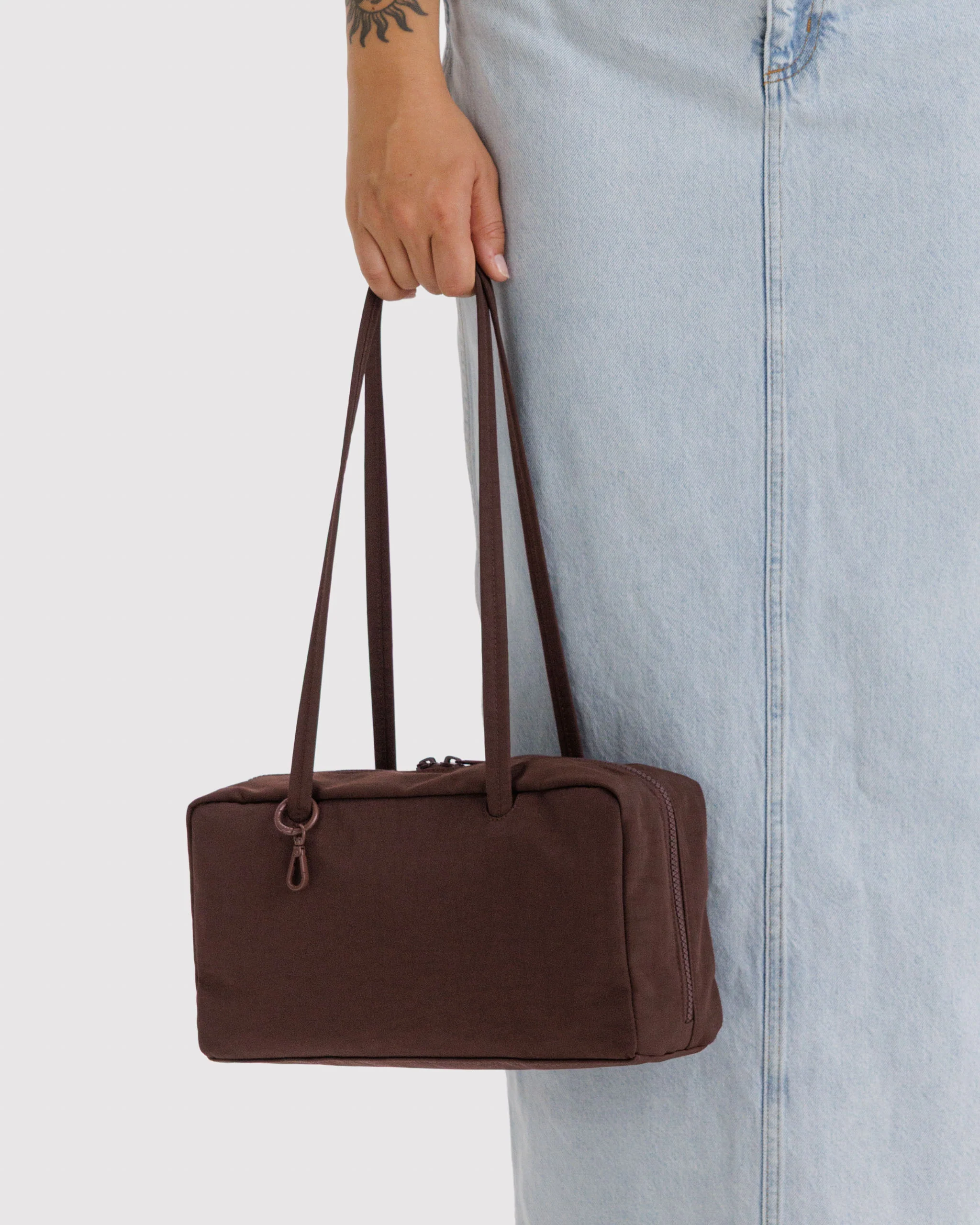 Nylon Bowler Bags - Coffee - Image 3