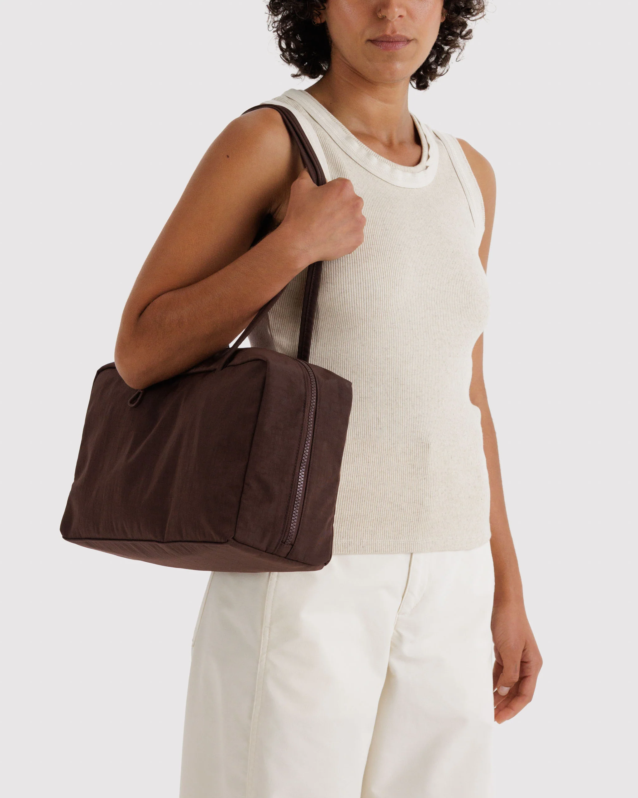 Nylon Bowler Bags - Coffee - Image 6