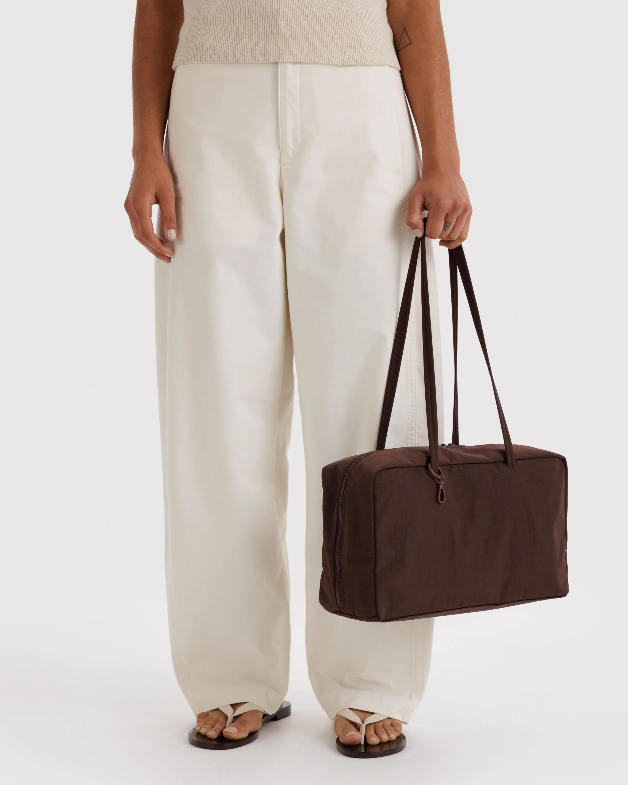 Nylon Bowler Bags - Coffee - Image 7
