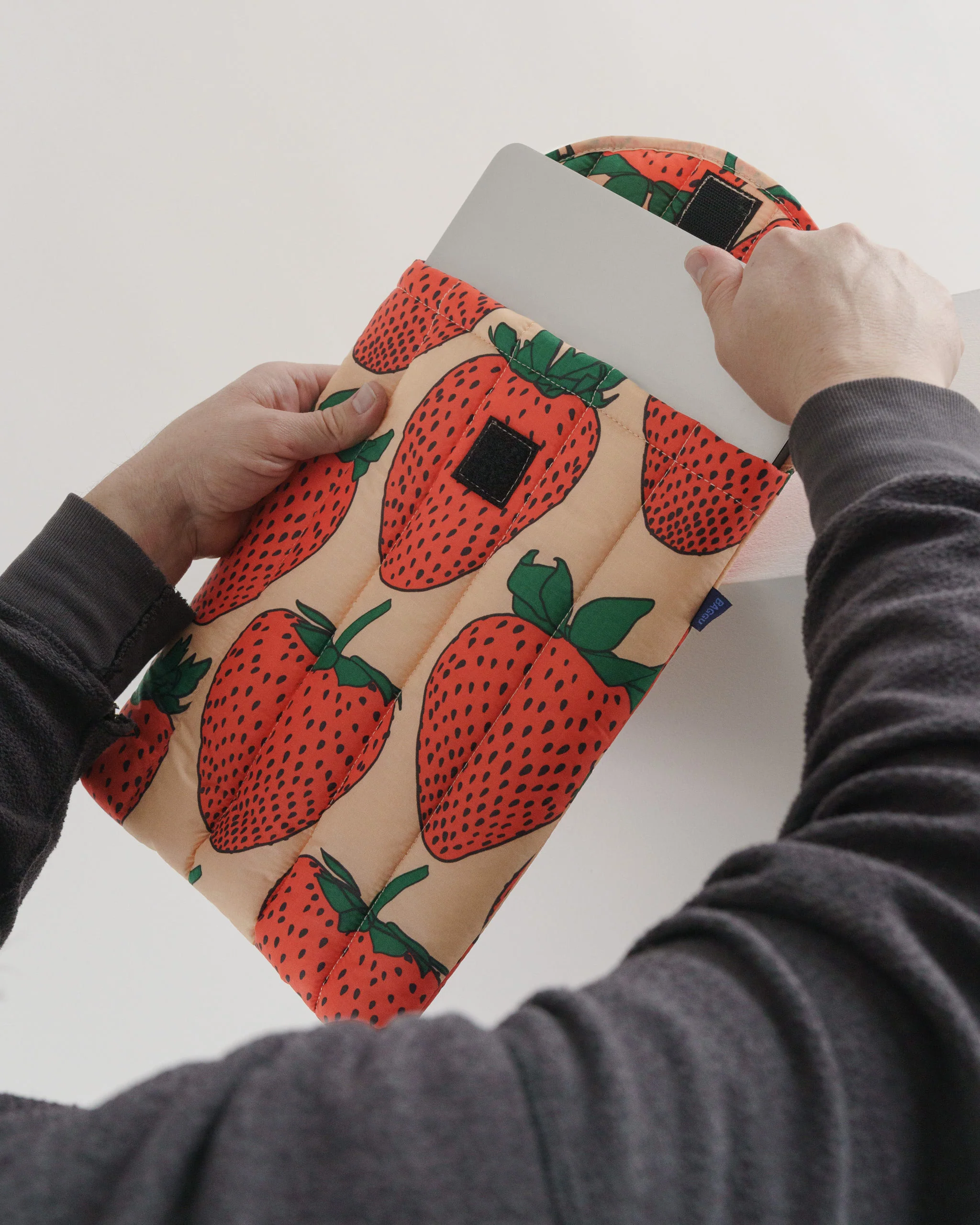 Puffy Laptop Sleeve - Strawberry - Image 2