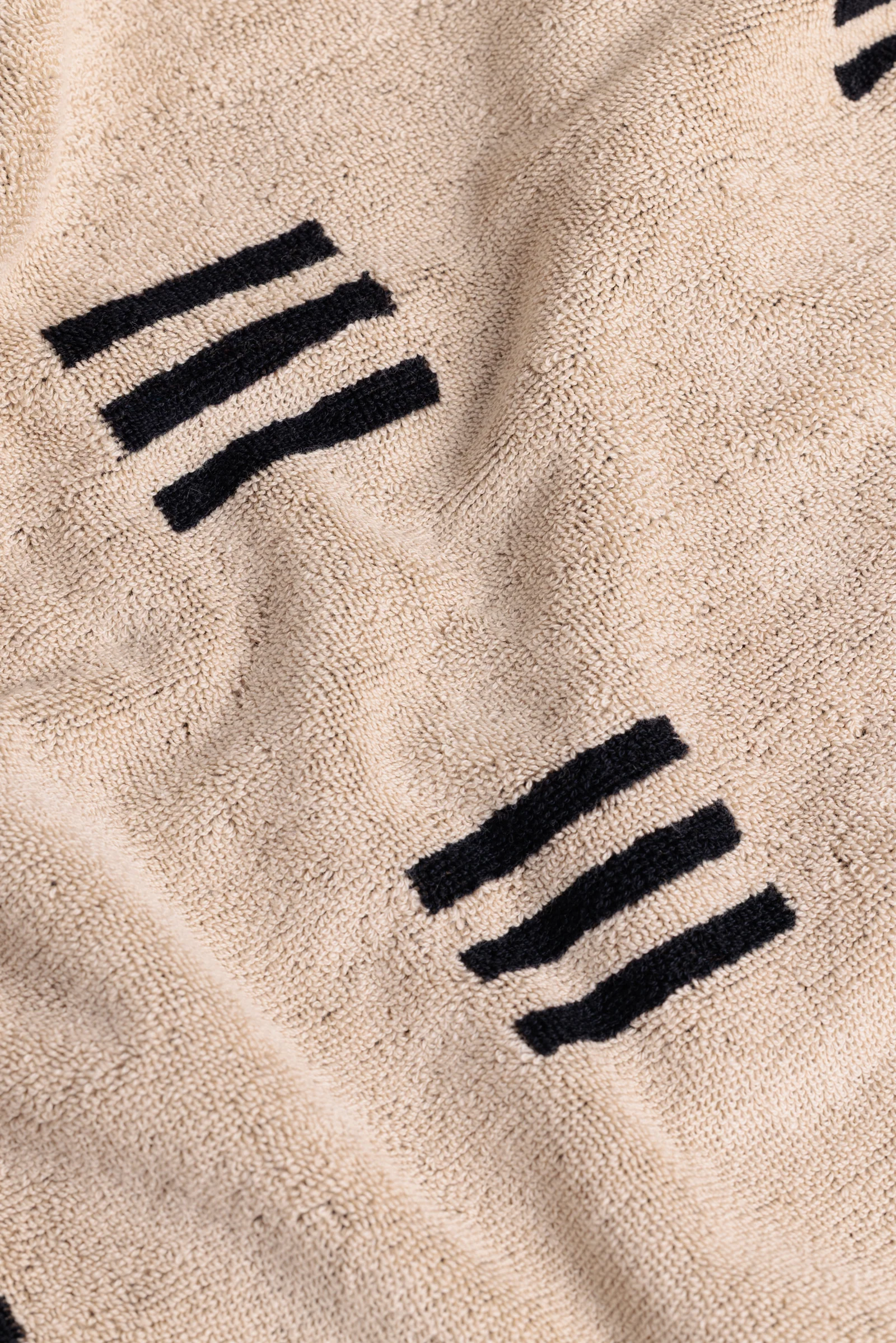 Claremont Bath Towel - Sand & Noir - Image 6