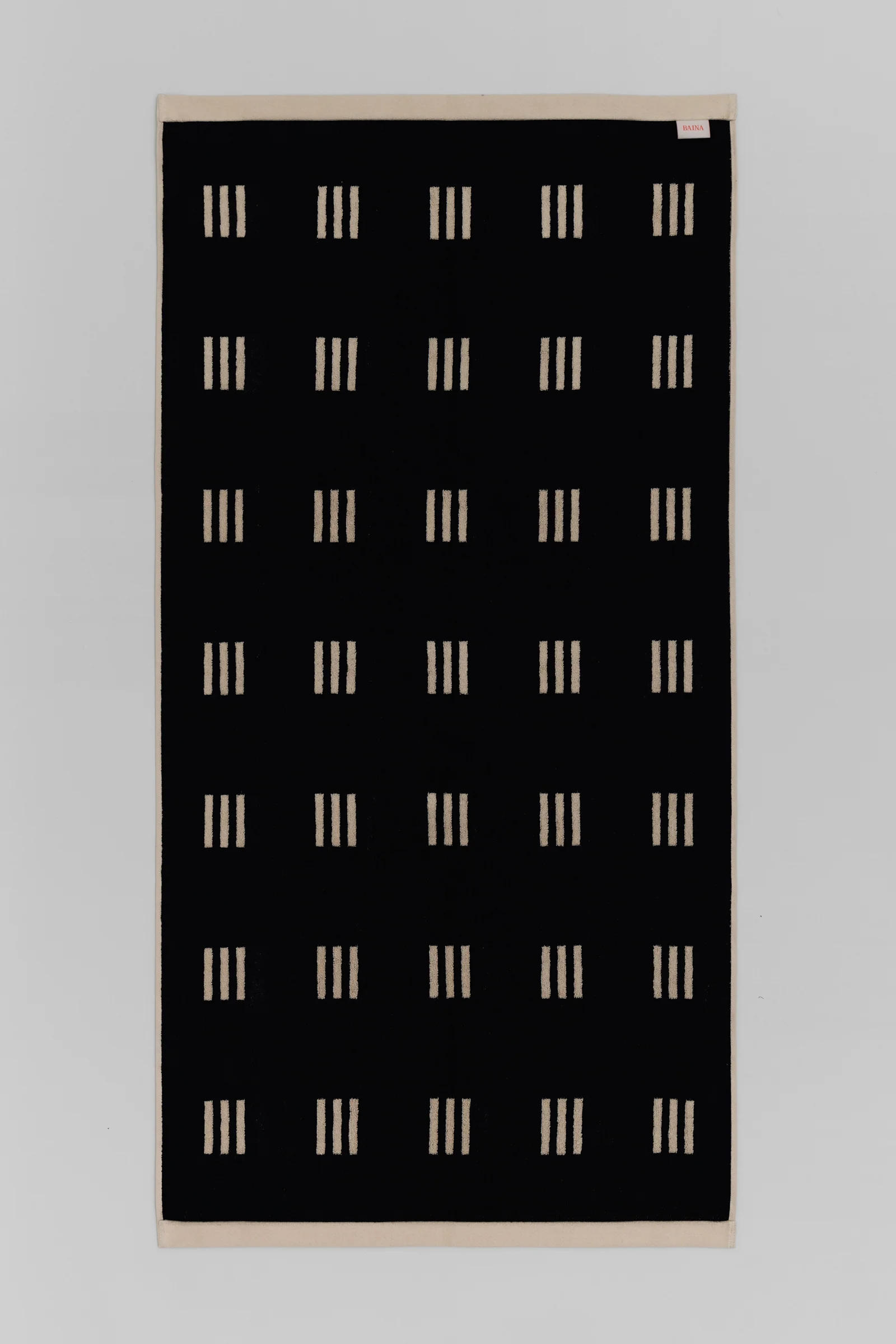 Claremont Bath Towel - Sand & Noir - Image 7