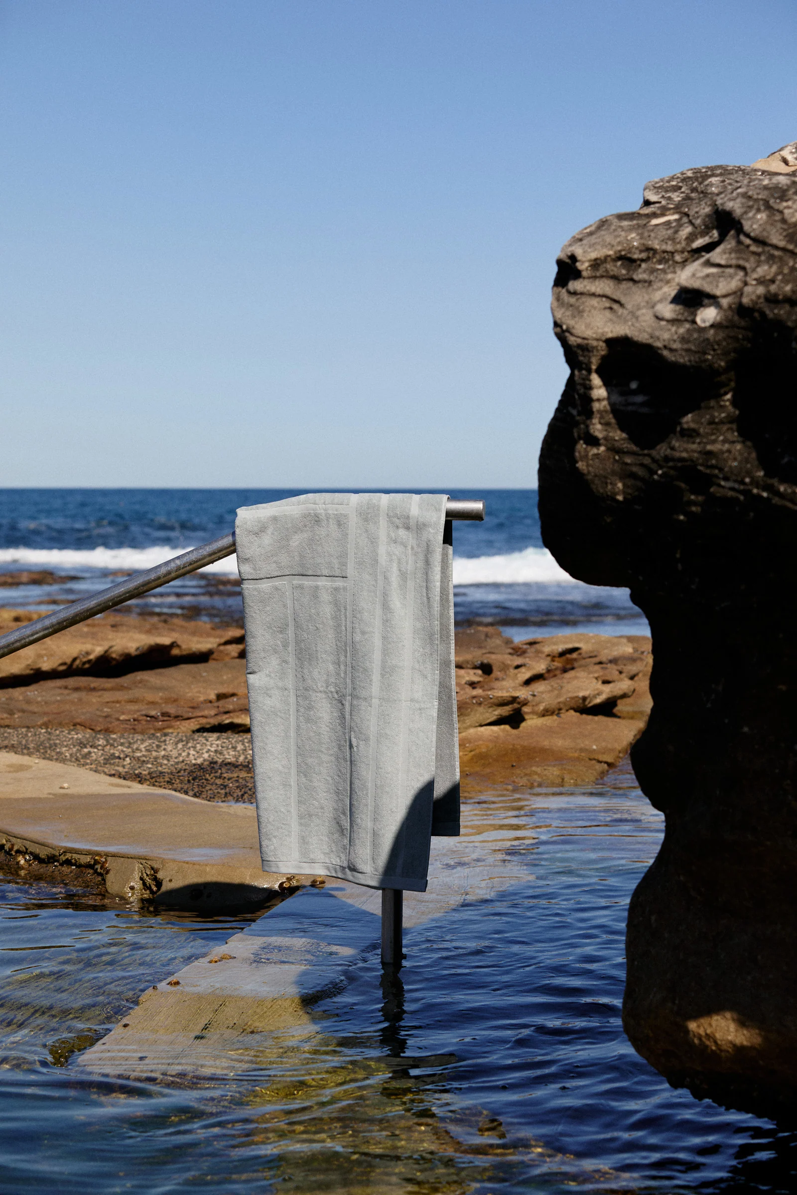 Woodford Pool Towel - Cement - Image 3
