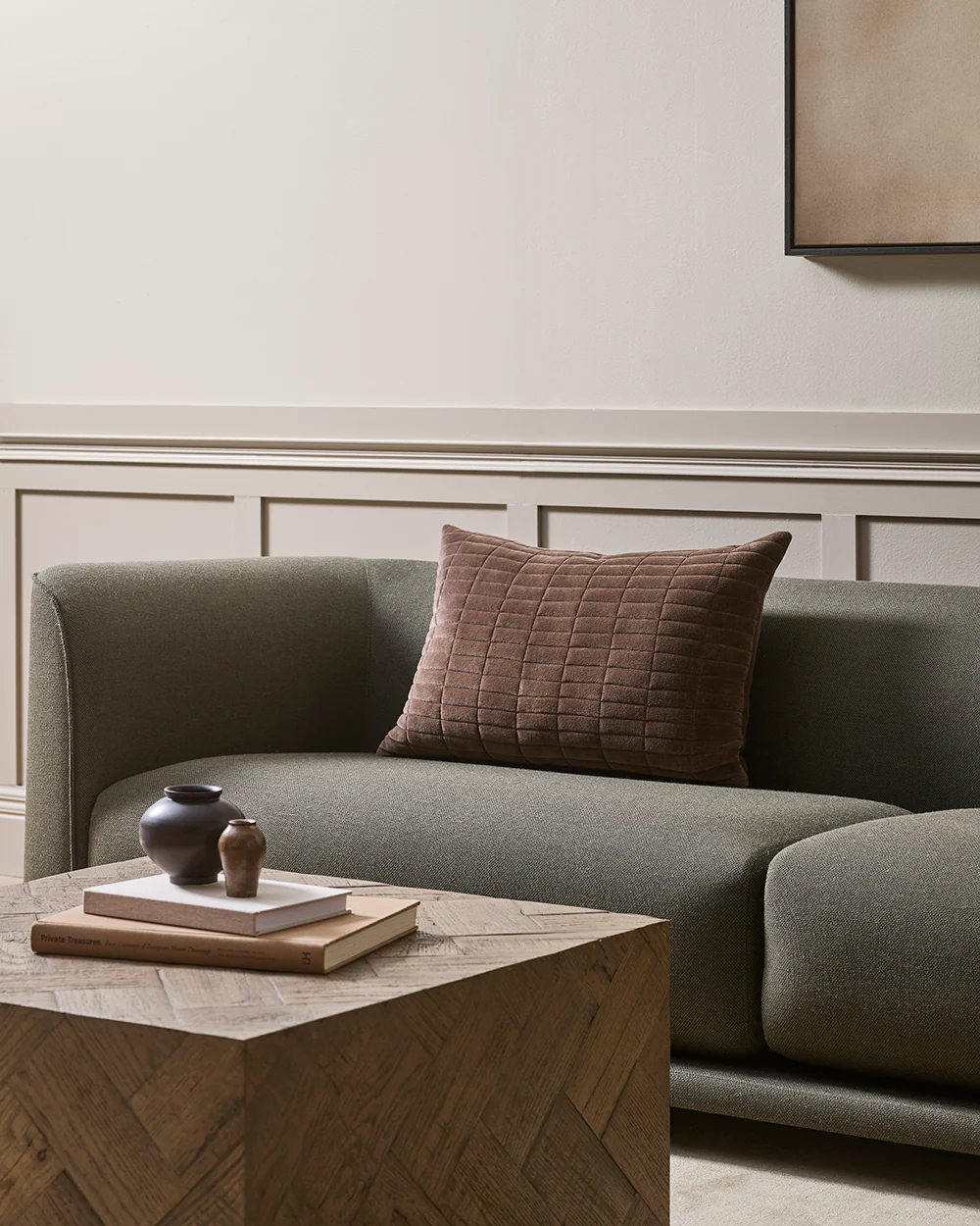 Turner Cushion Cover - Chocolate - Image 2