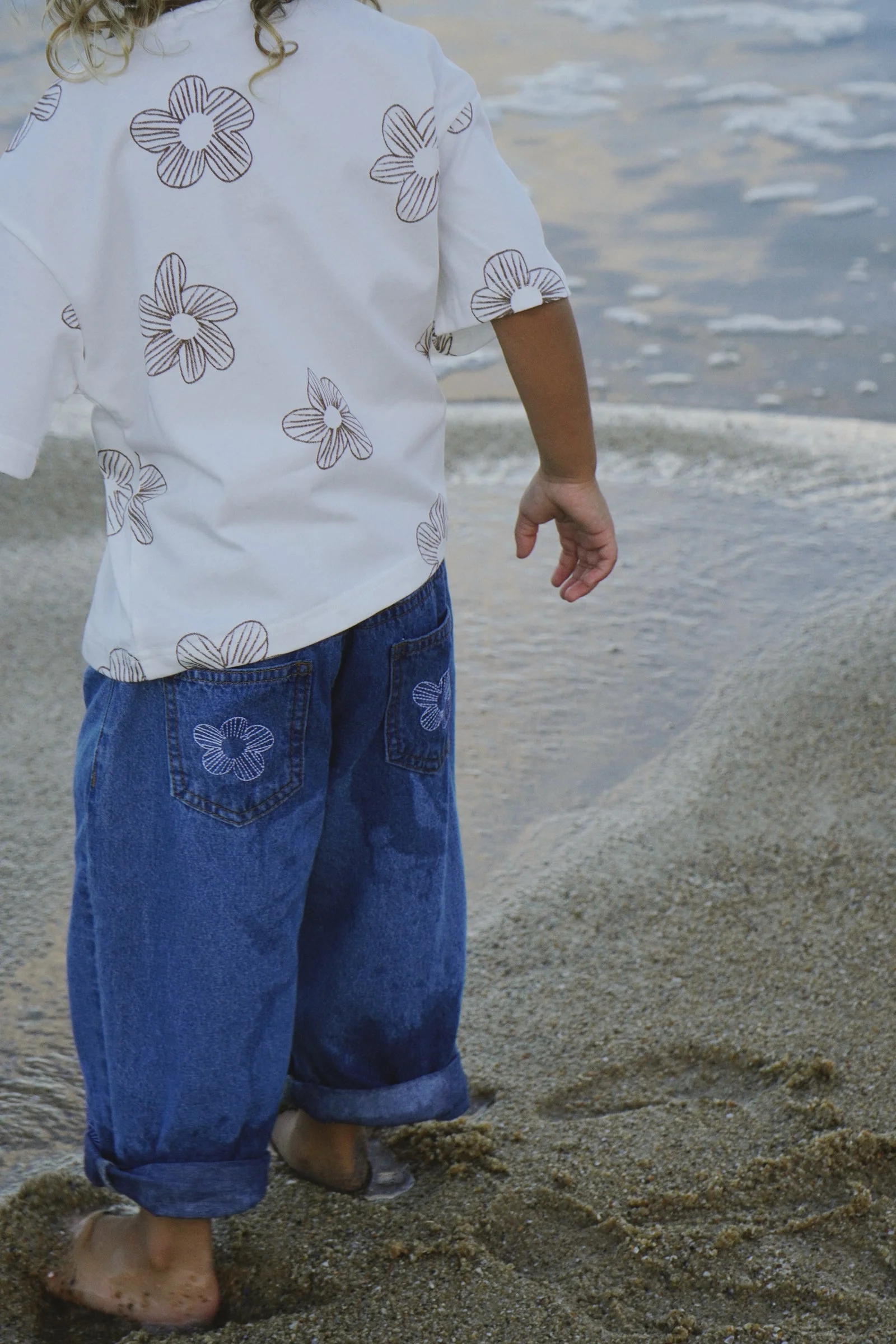 Denim Flower Jeans - Image 4