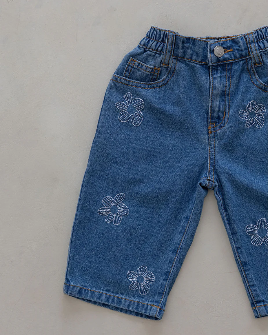 Denim Flower Jeans - Image 5
