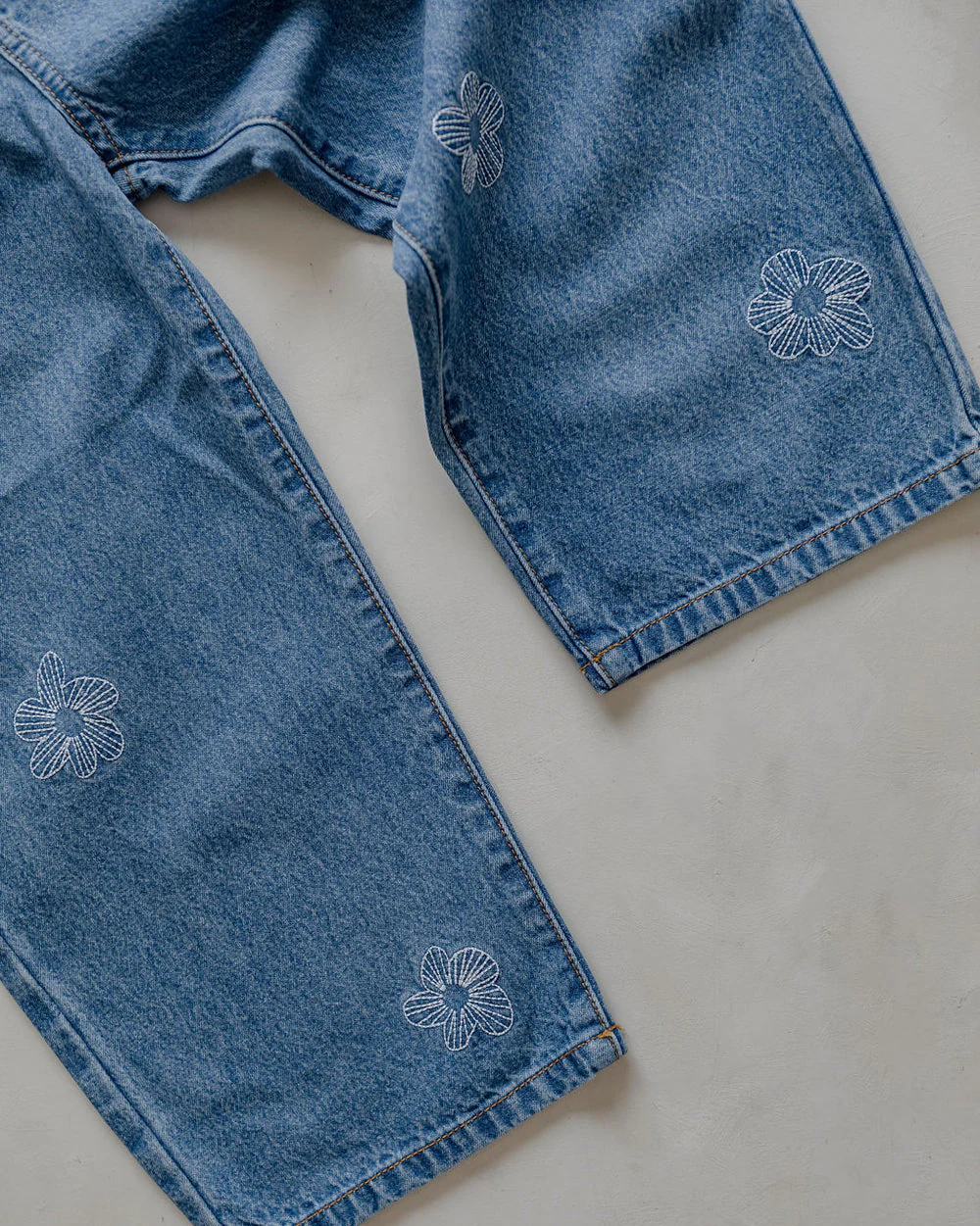 Denim Flower Jeans - Image 6
