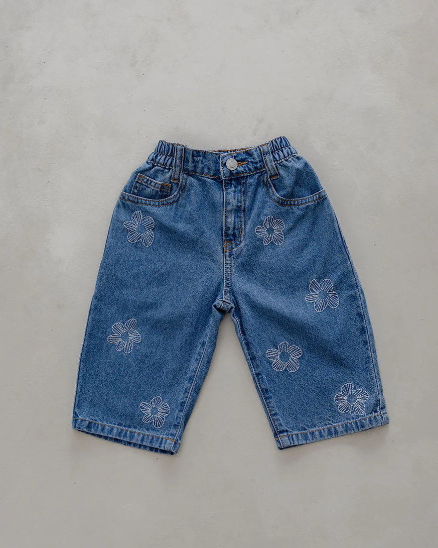 Denim Flower Jeans - Image 8