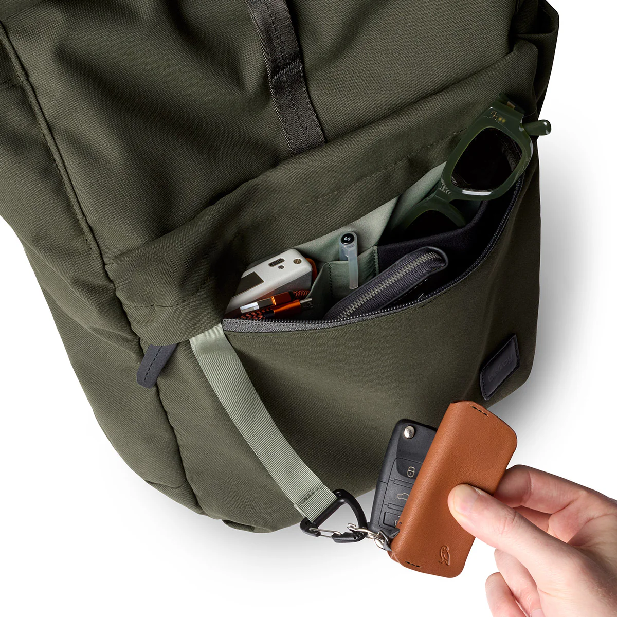 Classic Rolltop Backpack - Olive - Image 12