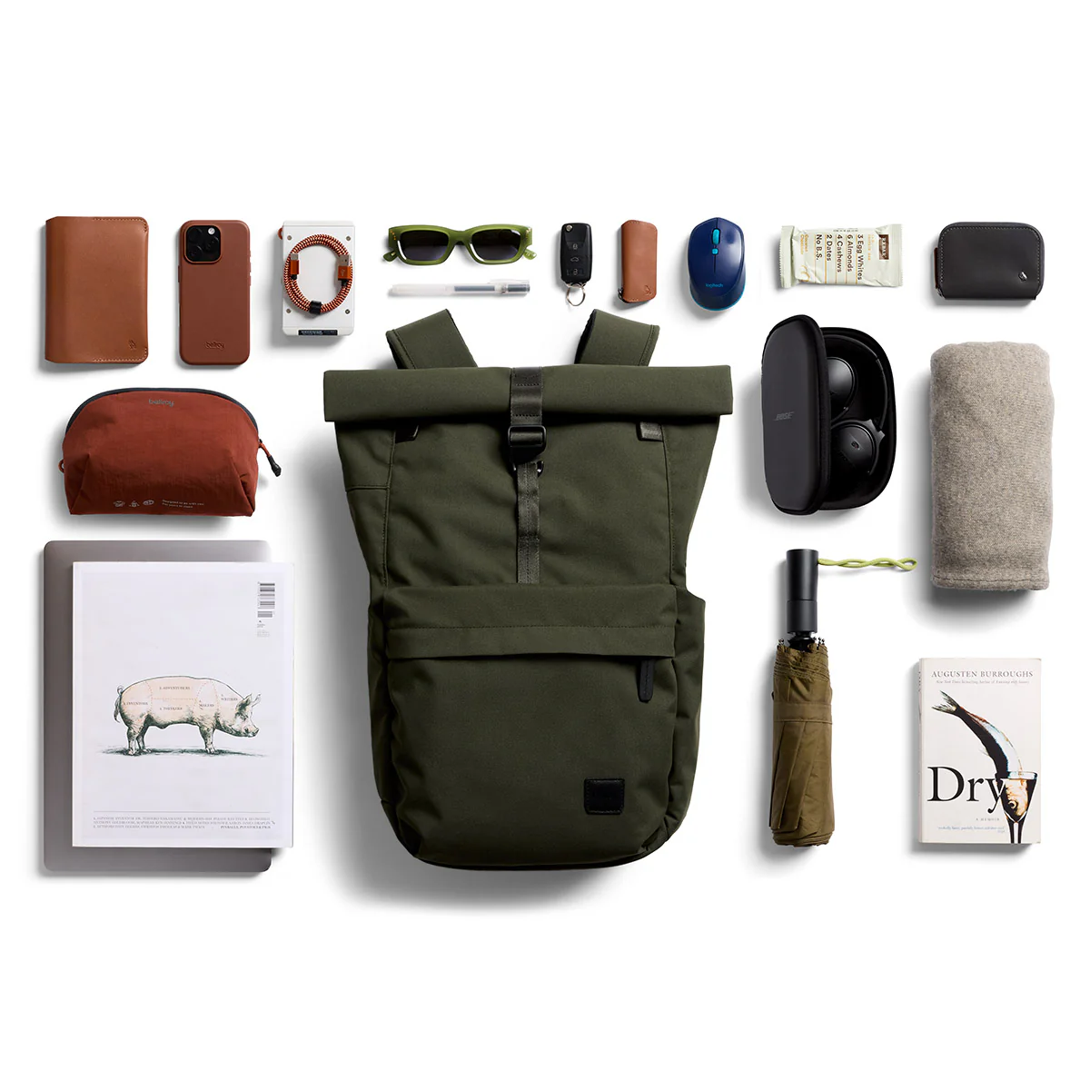 Classic Rolltop Backpack - Olive - Image 16