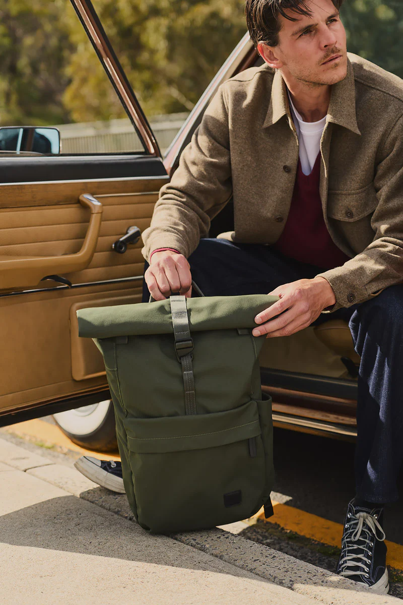 Classic Rolltop Backpack - Olive - Image 2