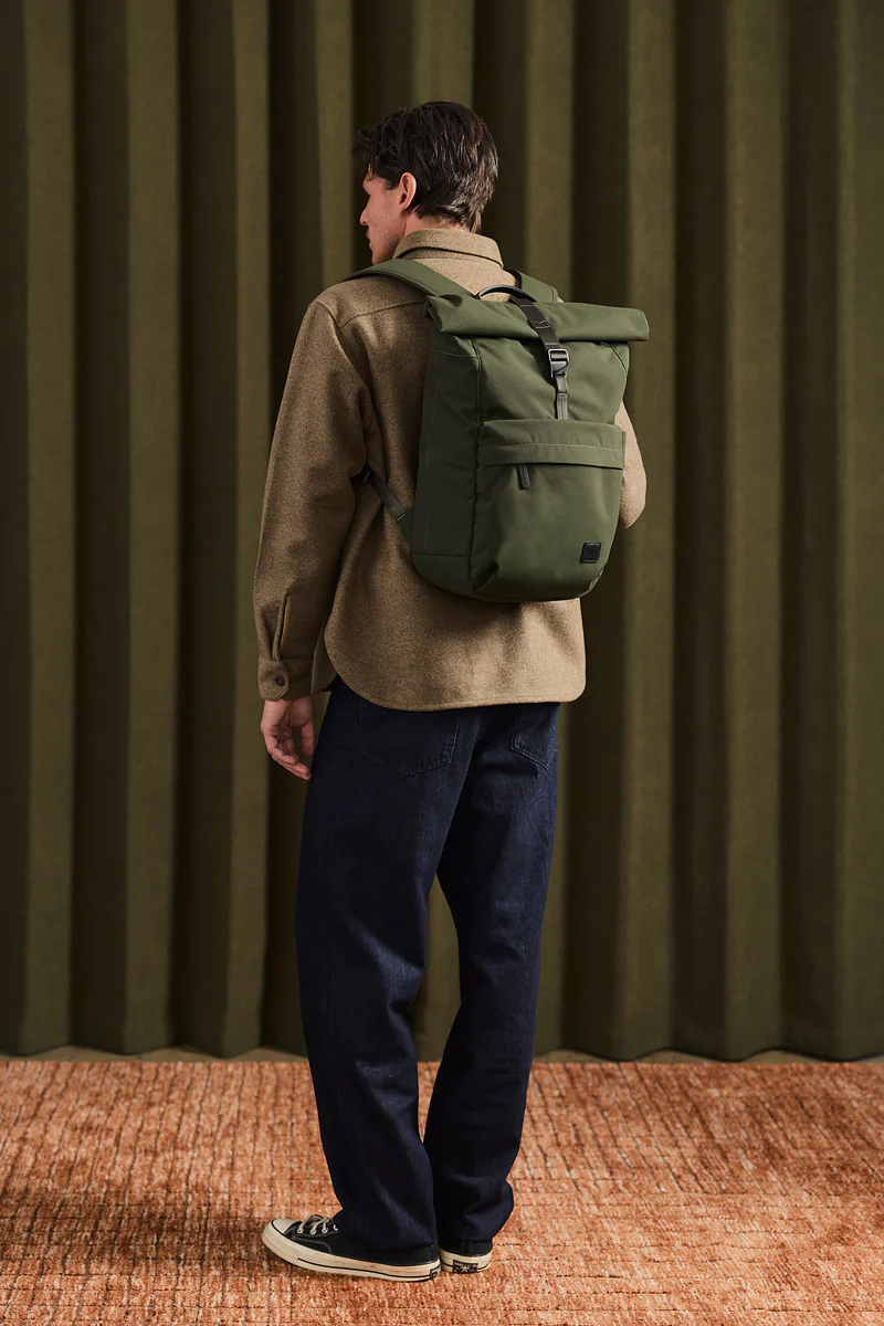 Classic Rolltop Backpack - Olive - Image 5