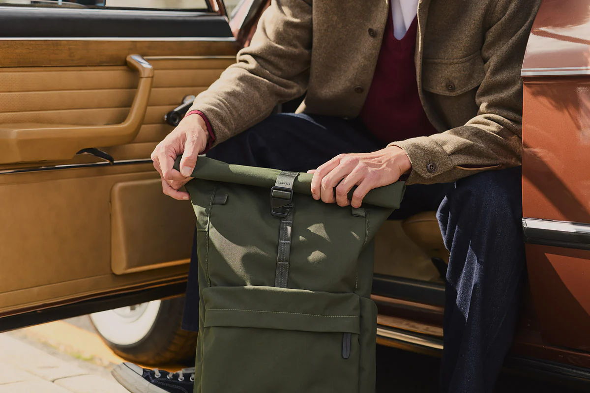 Classic Rolltop Backpack - Olive - Image 6