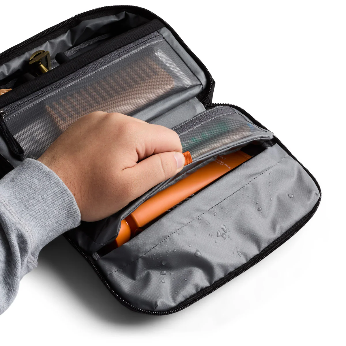 Hanging Toiletry Kit - Black - Image 4