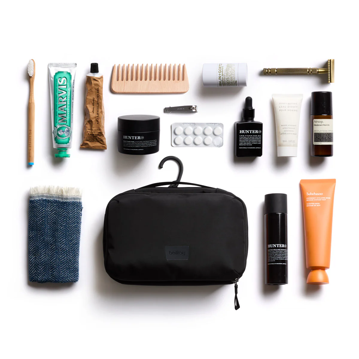 Hanging Toiletry Kit - Black - Image 7