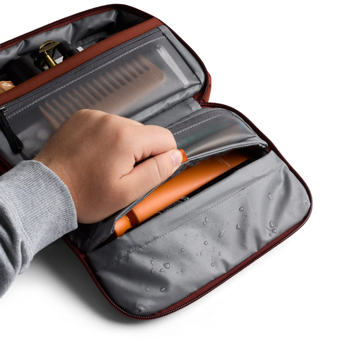 Hanging Toiletry Kit - Clay - Image 4