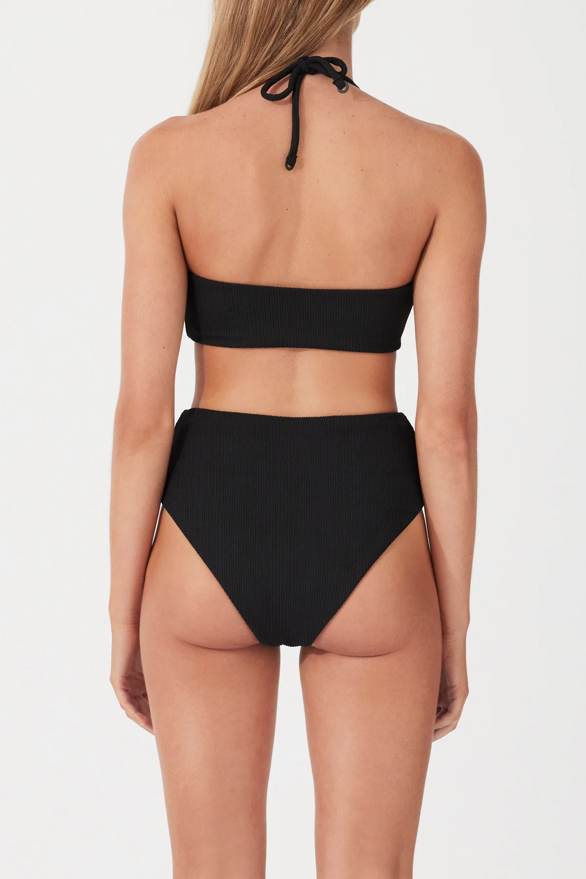 Black Textured Bikini - Image 5