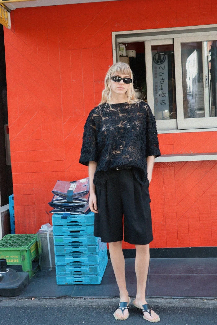 Delmare Top - Black - Image 4