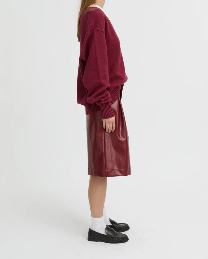 Elowen Sweater - Burgundy - Image 3