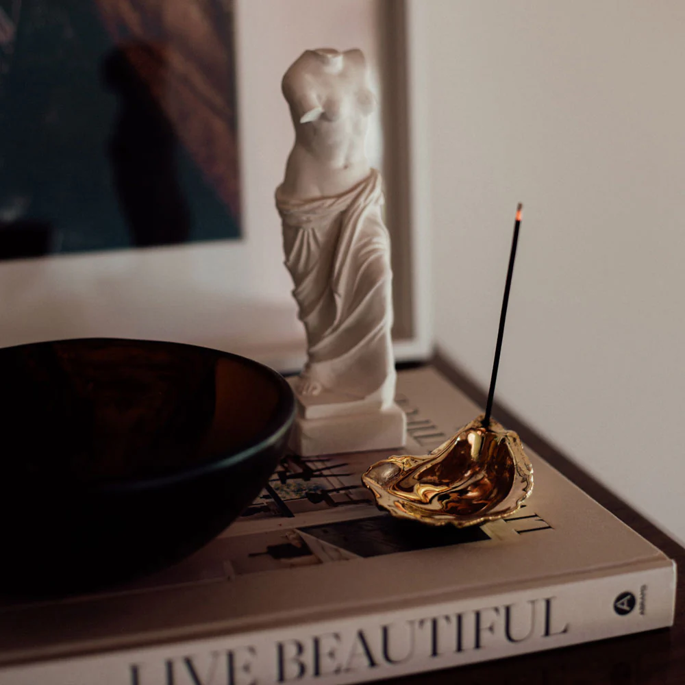 Brass Oyster Incense Holder - Image 10