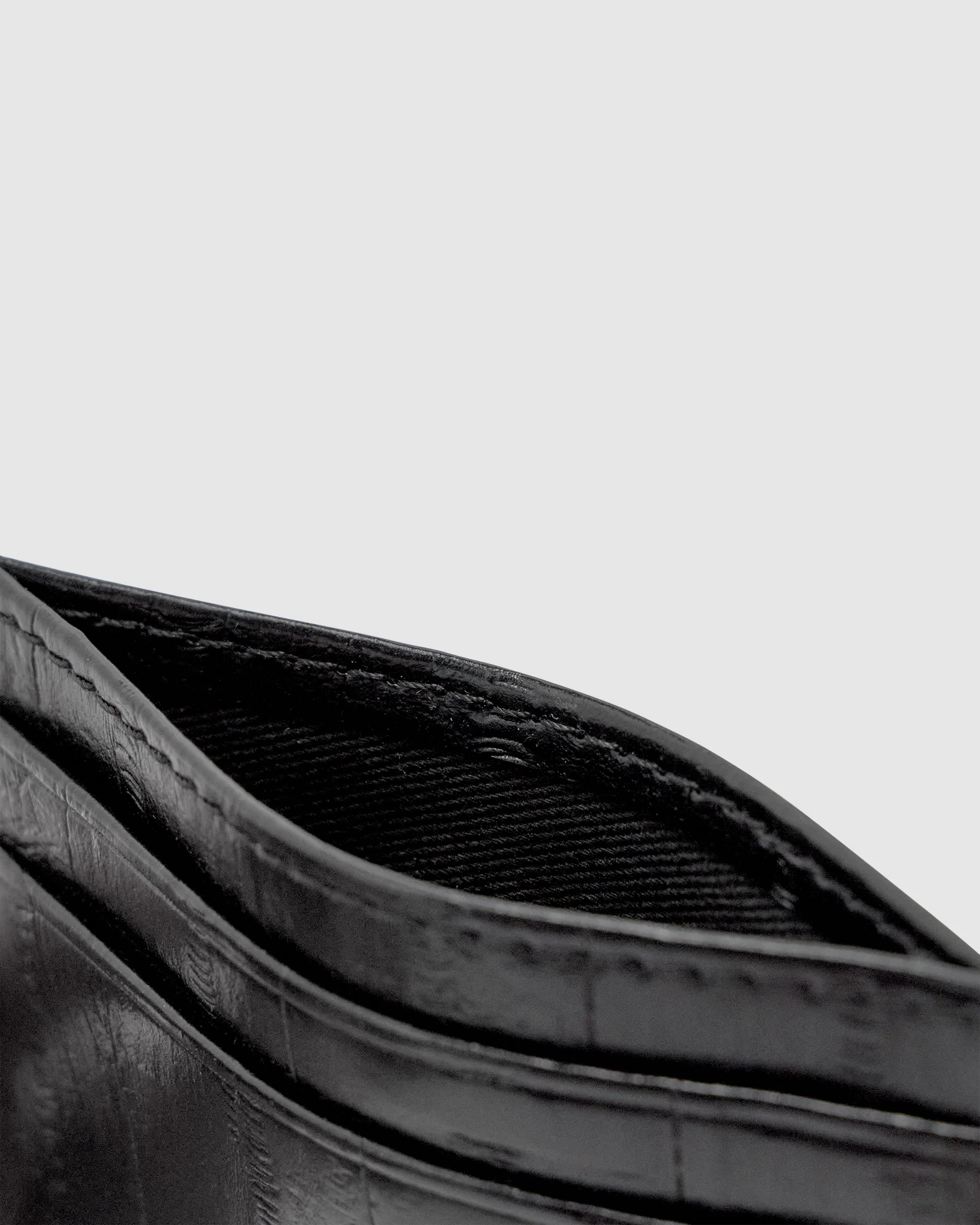 Adie Leather Card Sleeve - Ink - Image 3