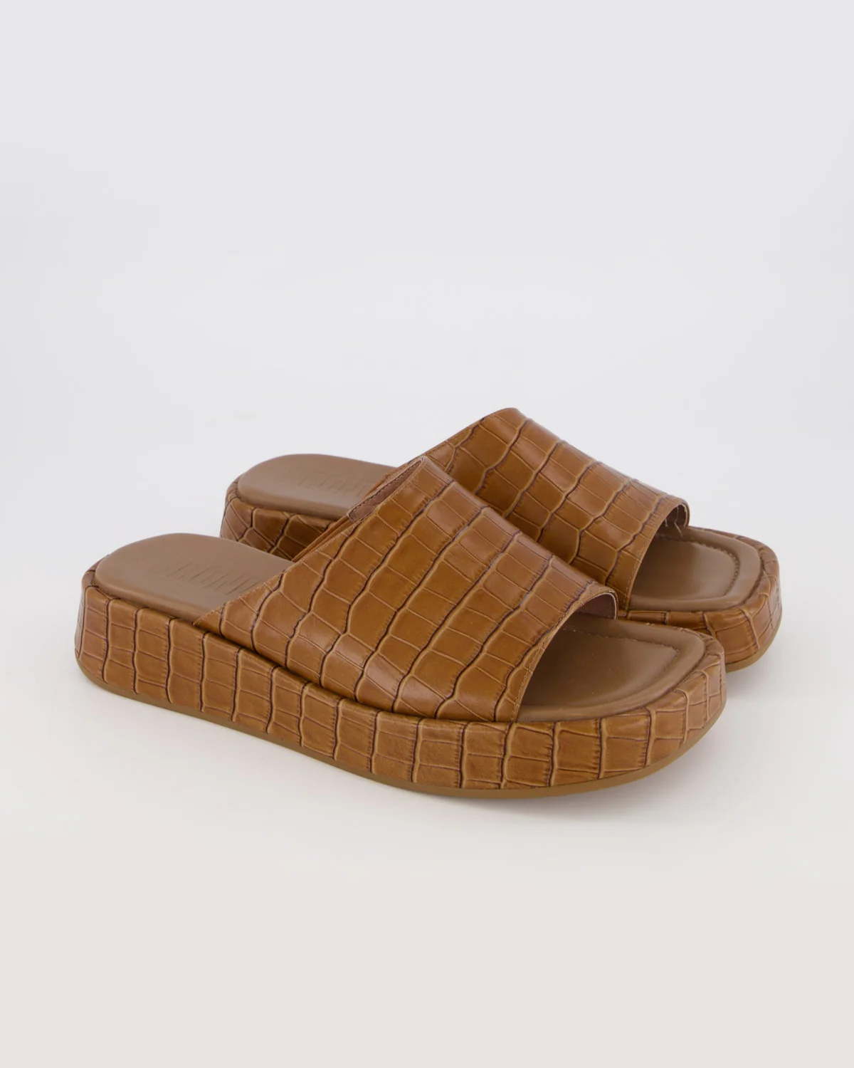 Josephine Mule - Tan Croc - Image 7