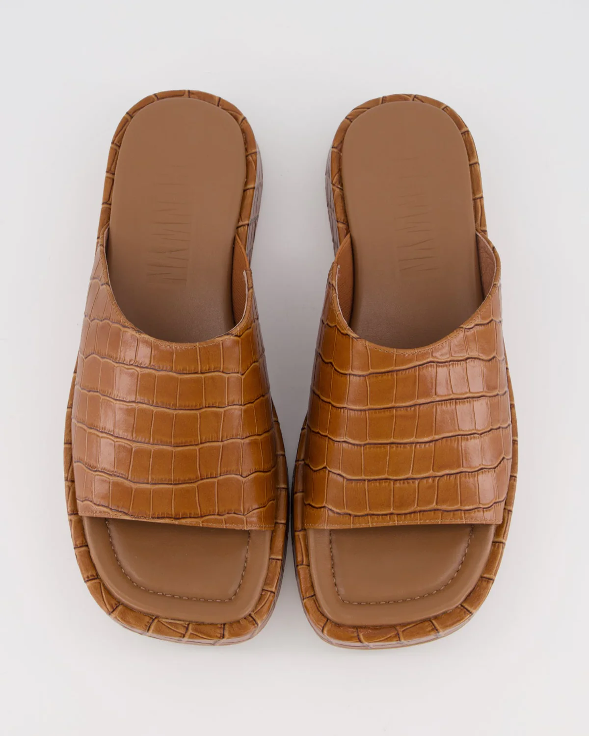 Josephine Mule - Tan Croc - Image 8