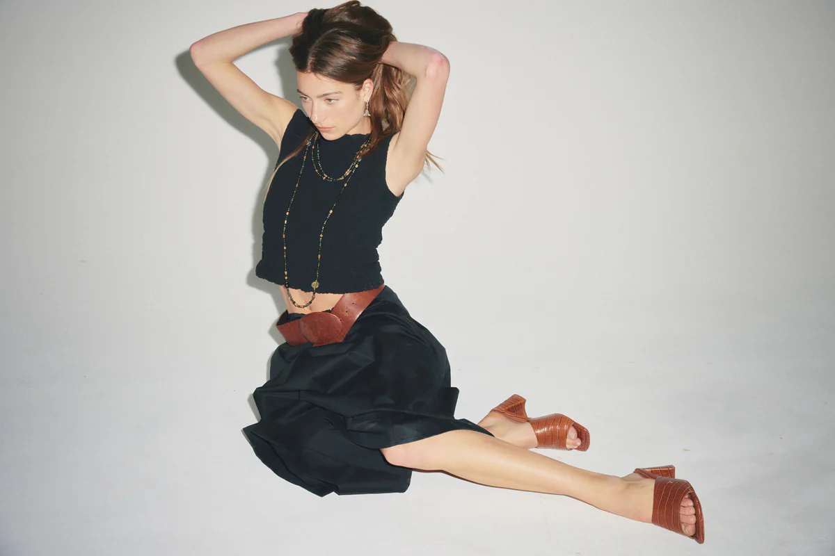 Lola Mule - Tan Croc - Image 8