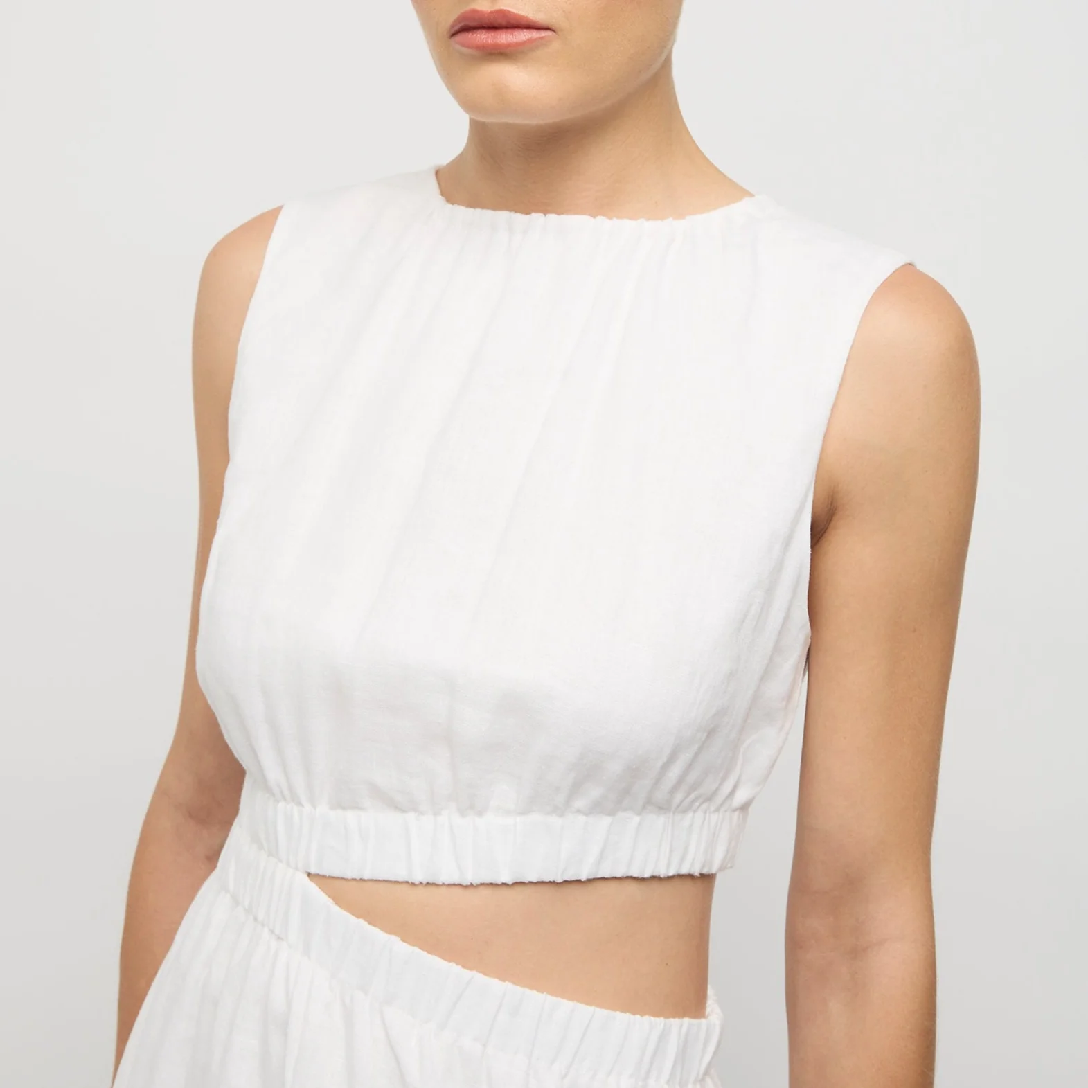 Camile Cut-Out Dress - White - Image 2