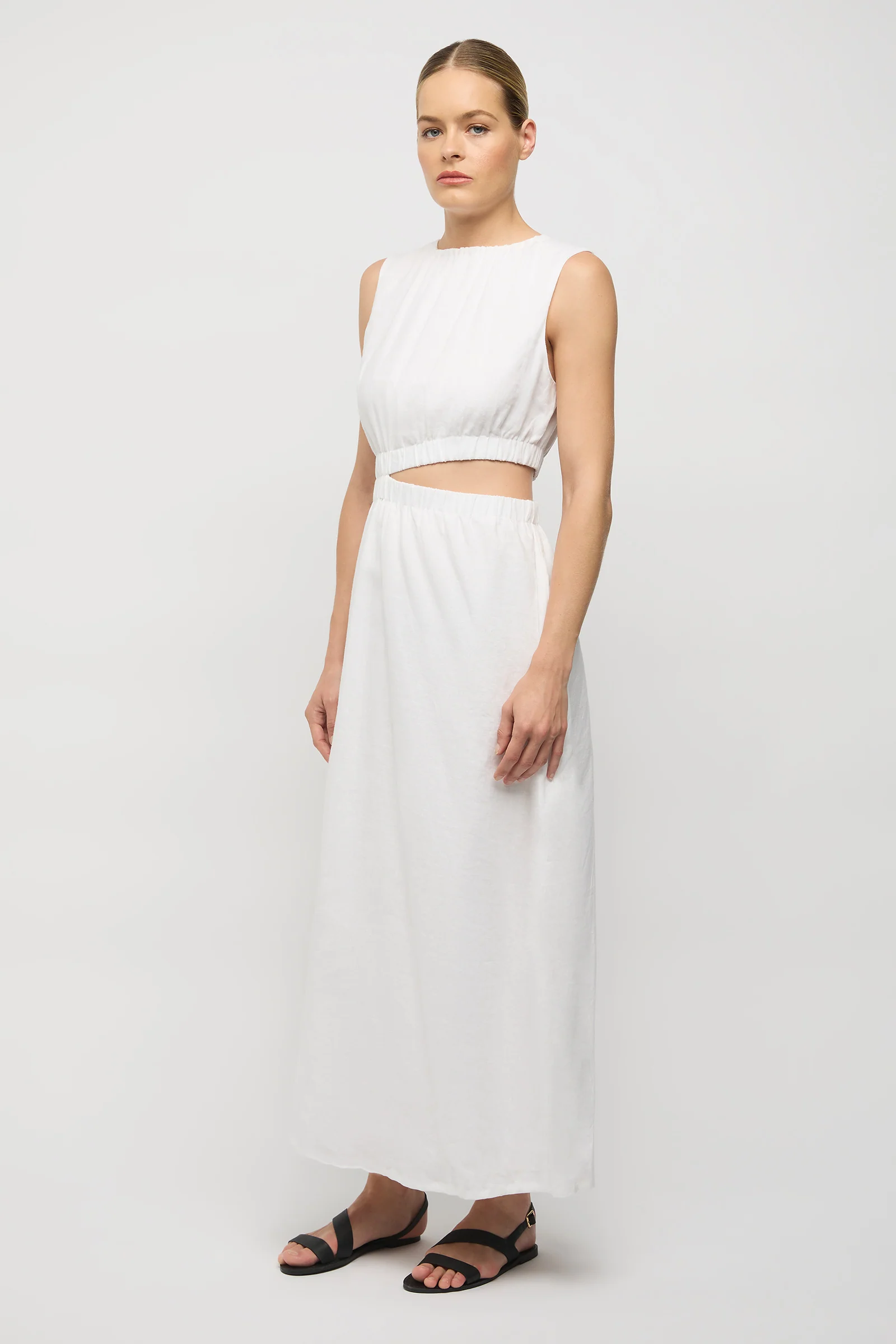 Camile Cut-Out Dress - White - Image 3