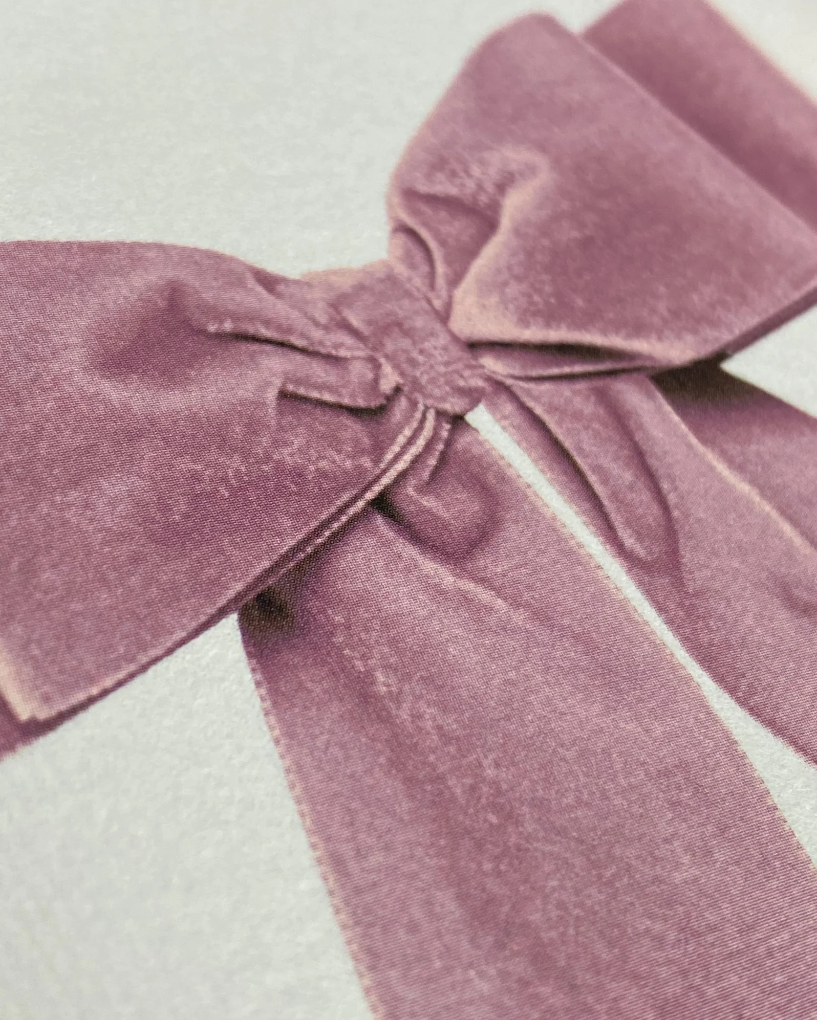 Card - Pink Velvet Bow - Image 2