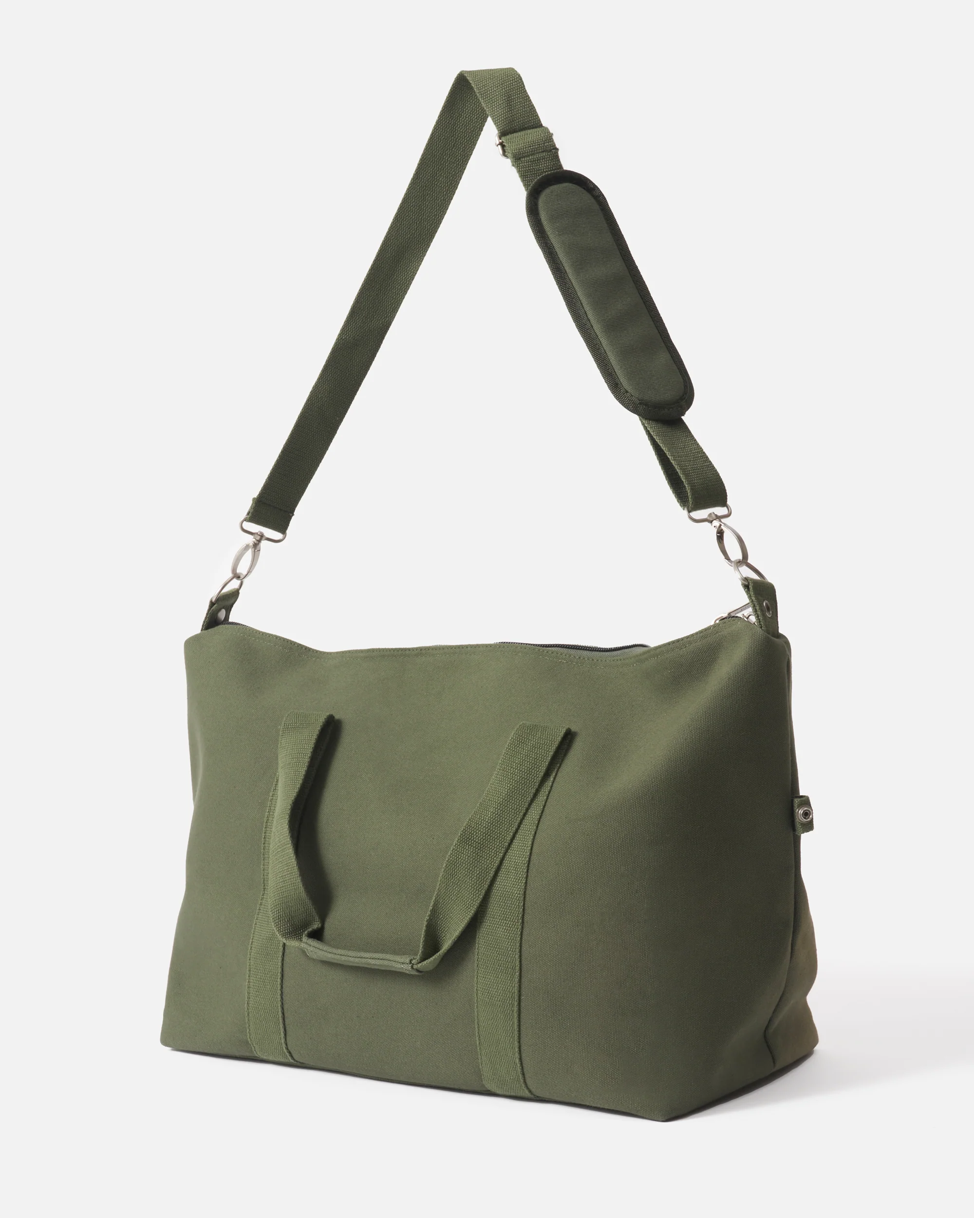 Canvas Weekender Bag - Olive - Image 2