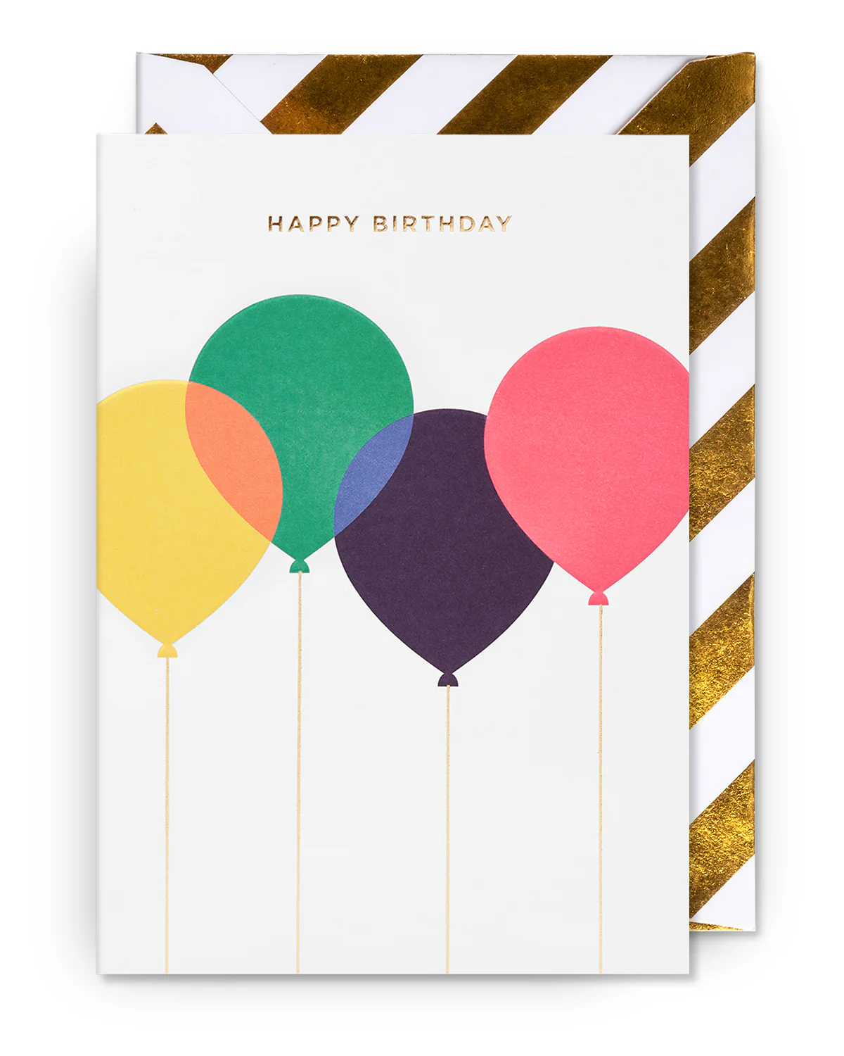 Card - Four Birthday Balloons