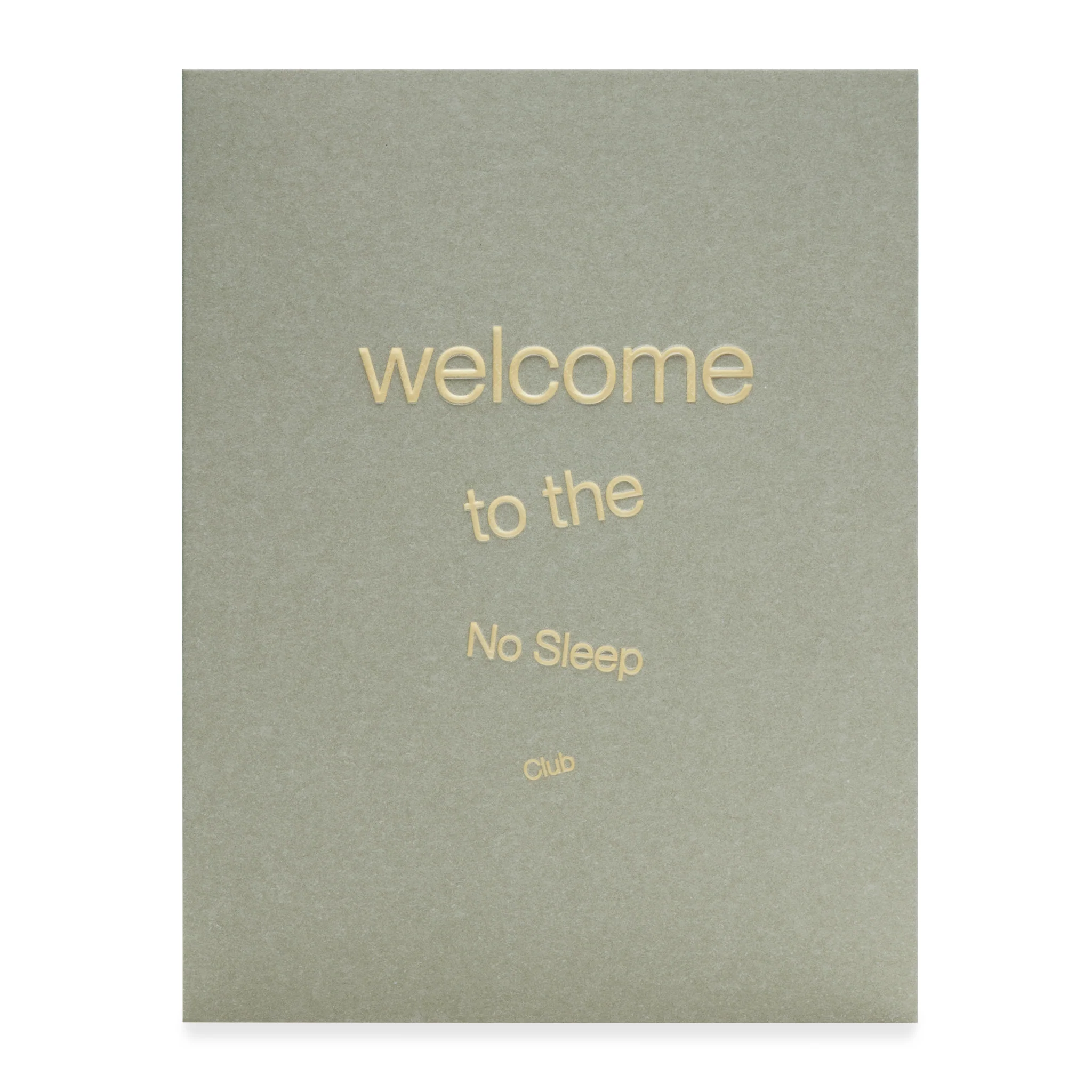 Card - No Sleep Club