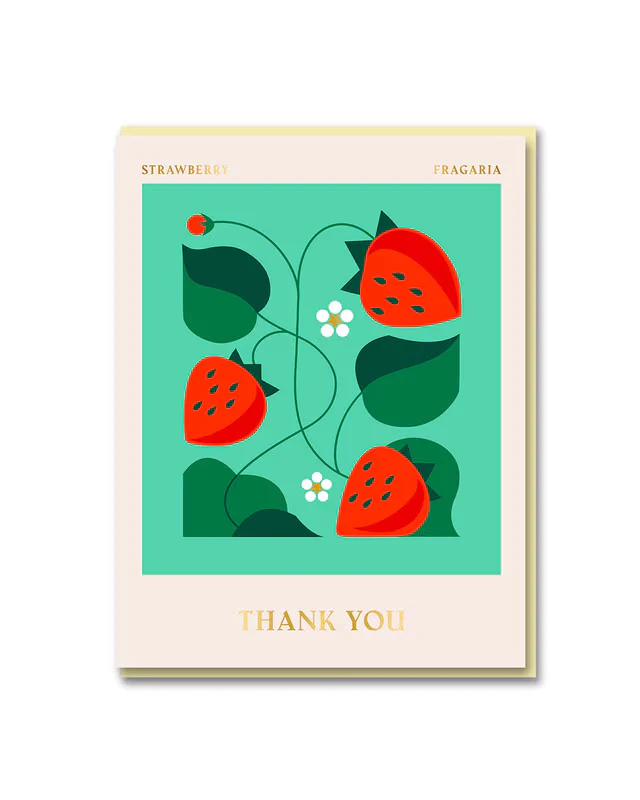 Card - Strawberry Thank You