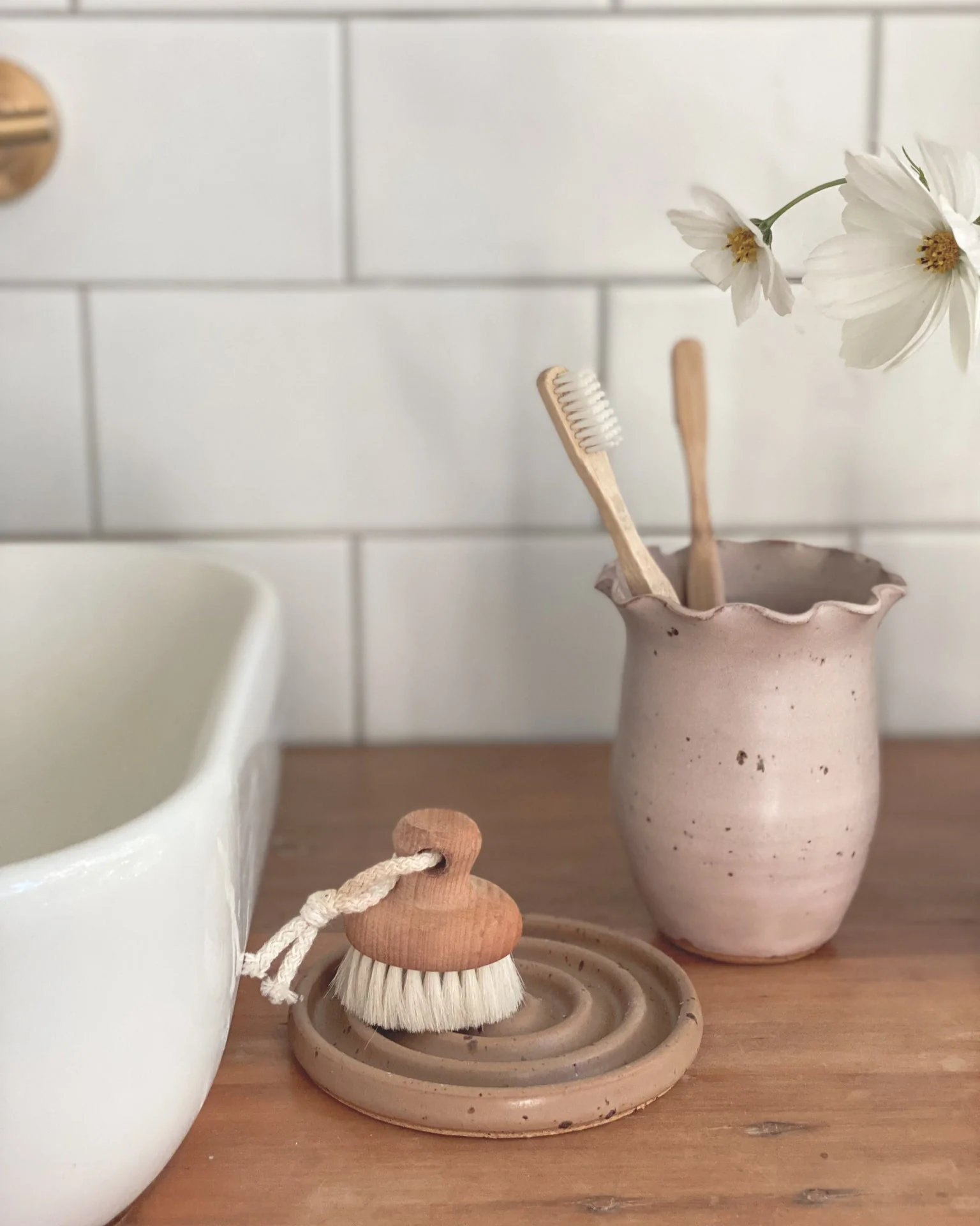 Ceramic Soap Dish - Walnut - Image 2