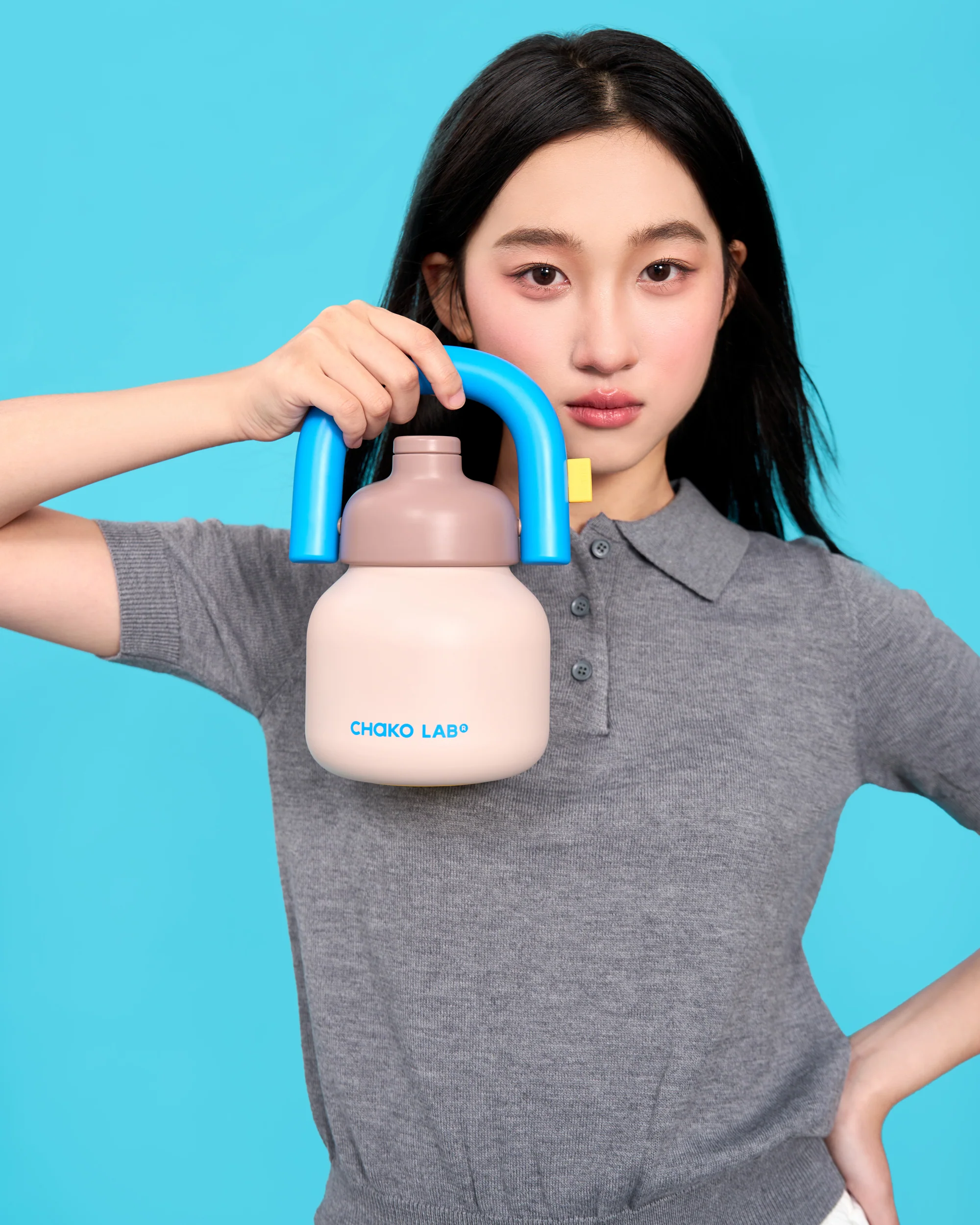 Linlin Ceramic Water Bottle - Brownie - Image 3