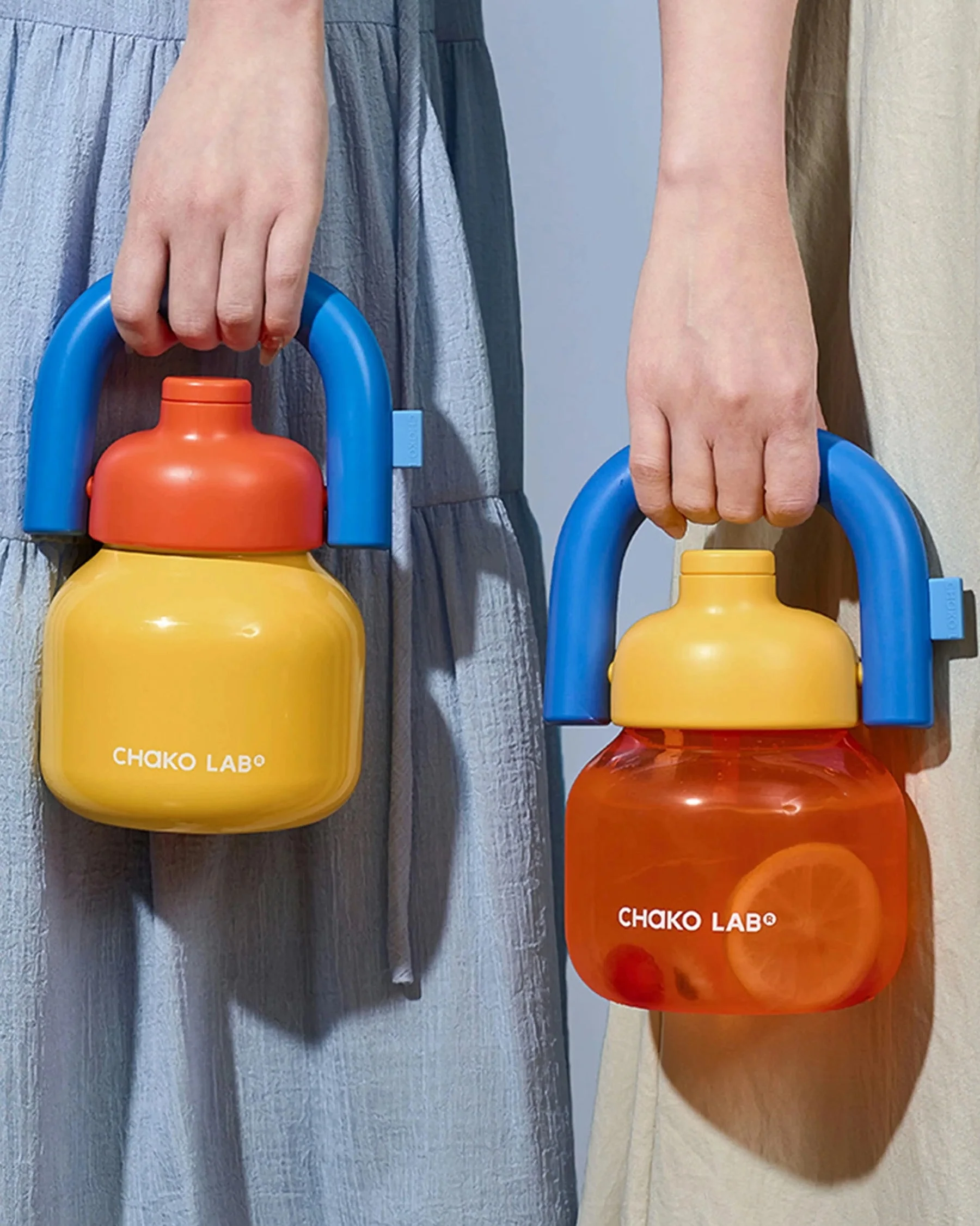 Linlin Kettle Water Bottle - Yellow & Blue - Image 2