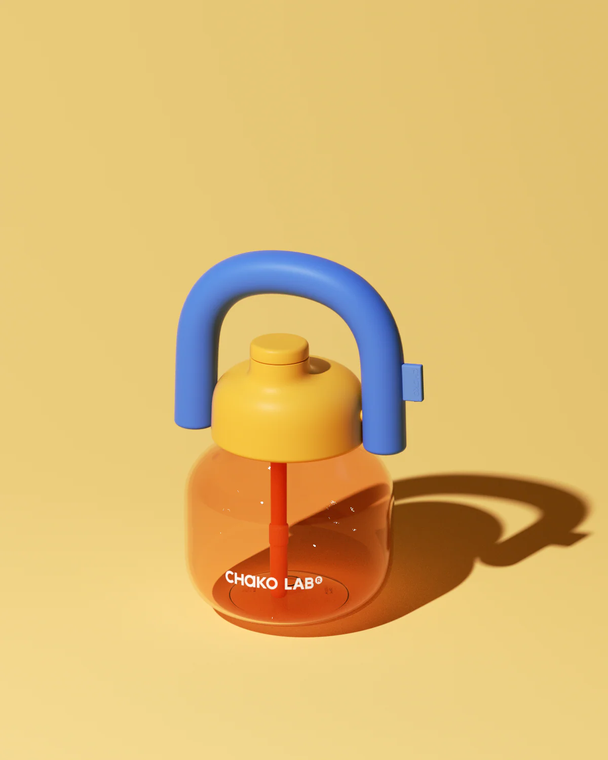 Linlin Kettle Water Bottle - Yellow & Blue - Image 3