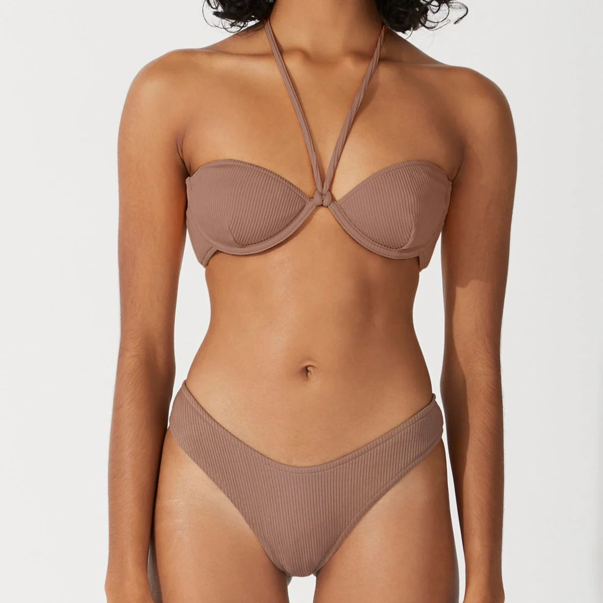 Chocolate Rib Balconette Bikini - Image 2